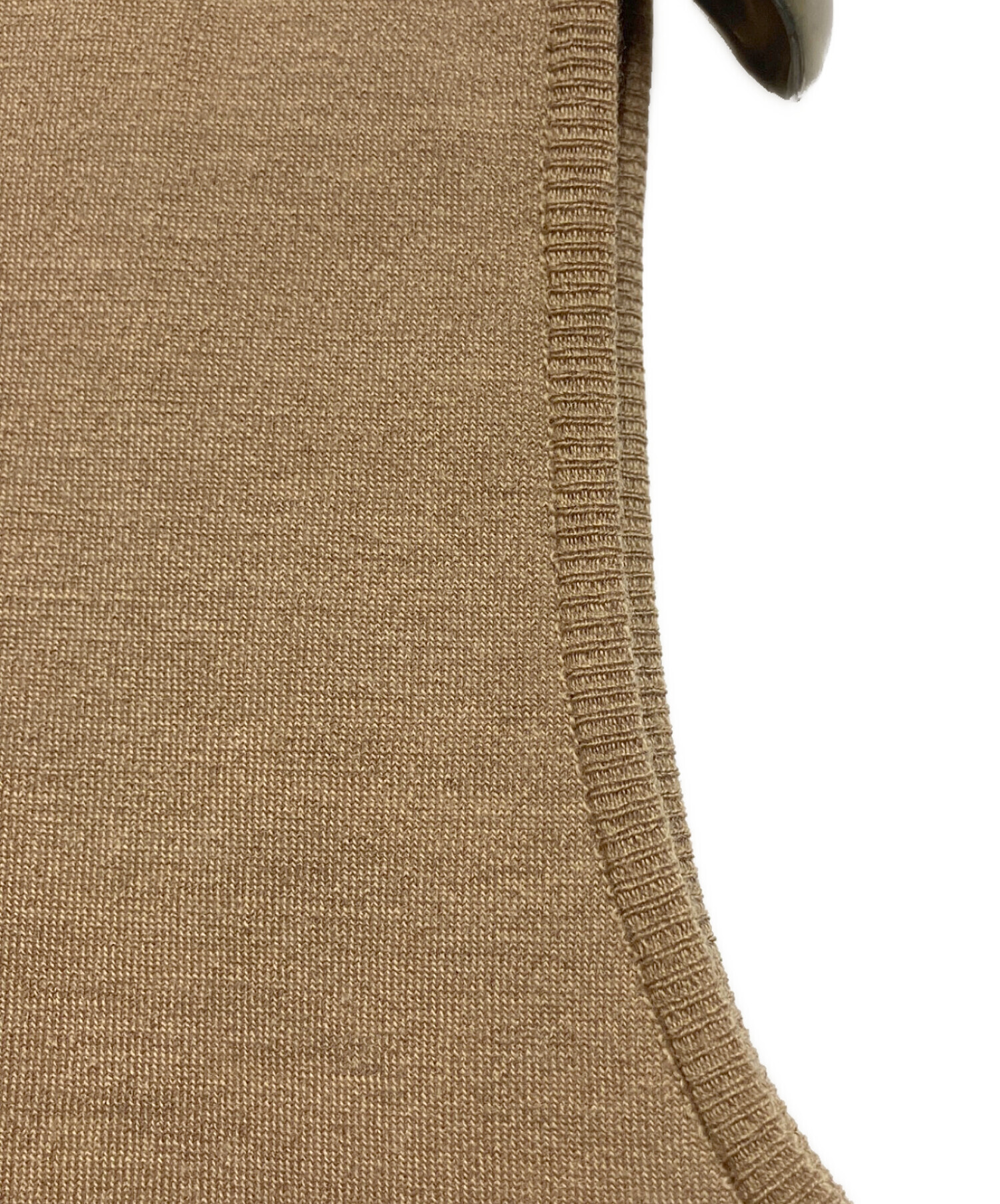 JIL SANDER ダークブラウン スエード ベスト 中古・古着通販】JIL SANDER (ジルサンダー) ニットベスト ブラウン