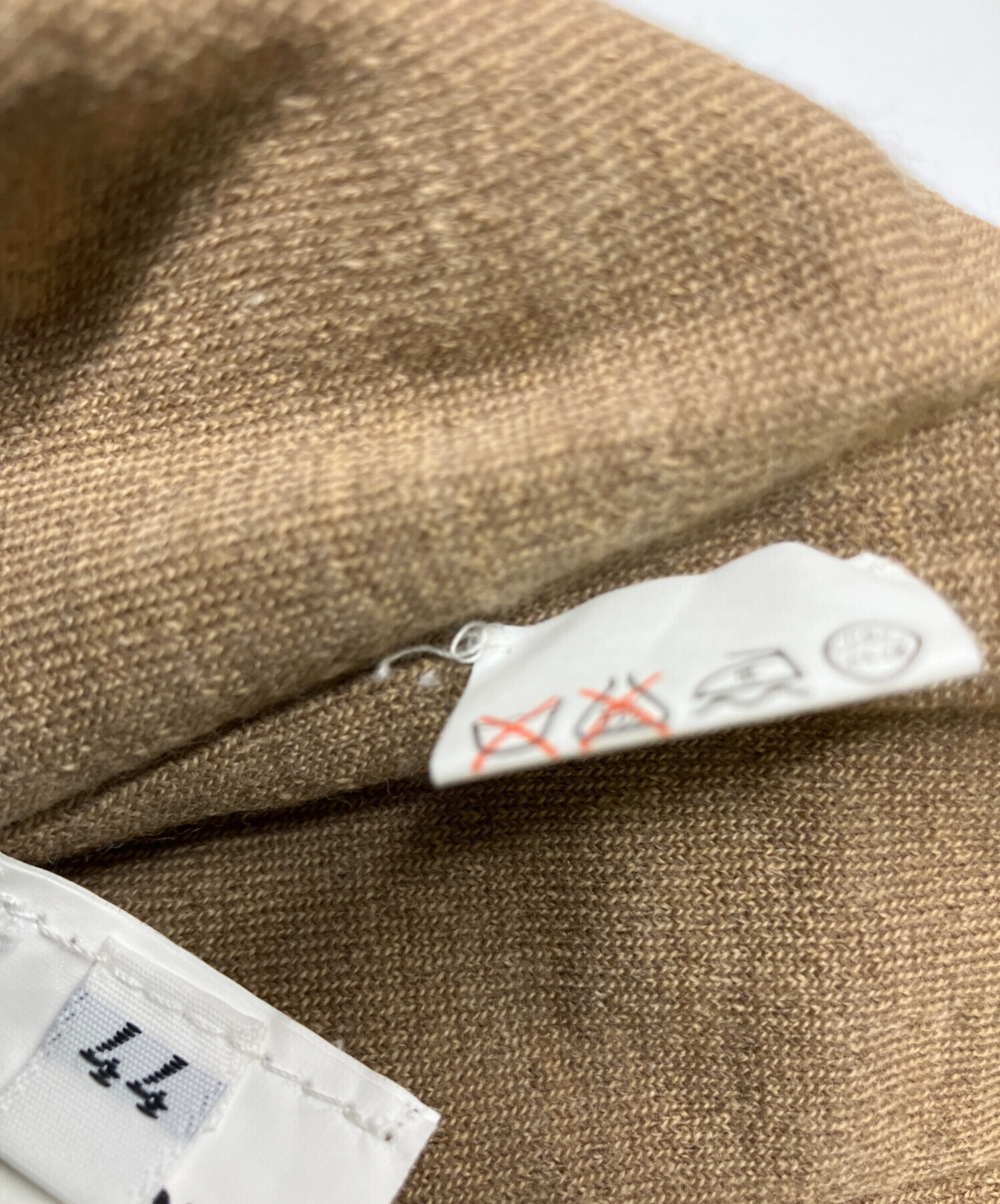 中古・古着通販】JIL SANDER (ジルサンダー) ニットベスト ブラウン