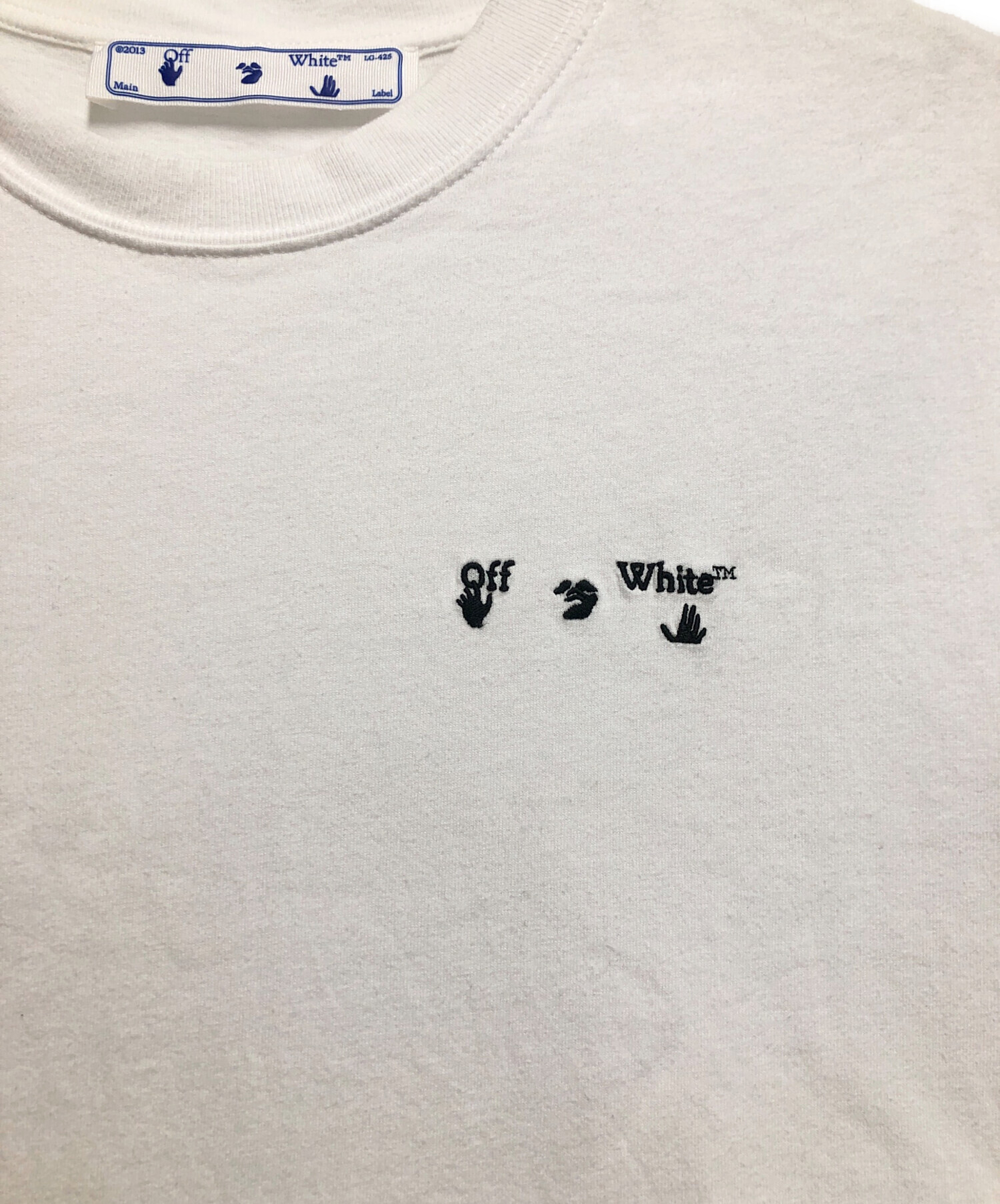 中古・古着通販】OFFWHITE (オフホワイト) CHEST LOGO Tee ホワイト 