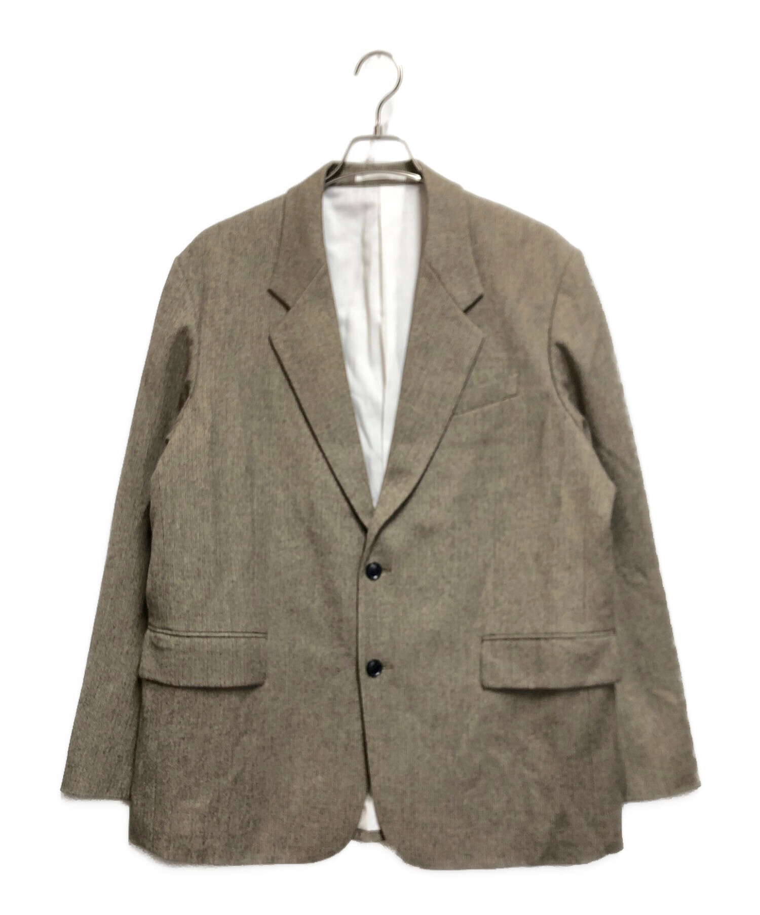 Adam et Rope ヘリンボンオーバージャケット