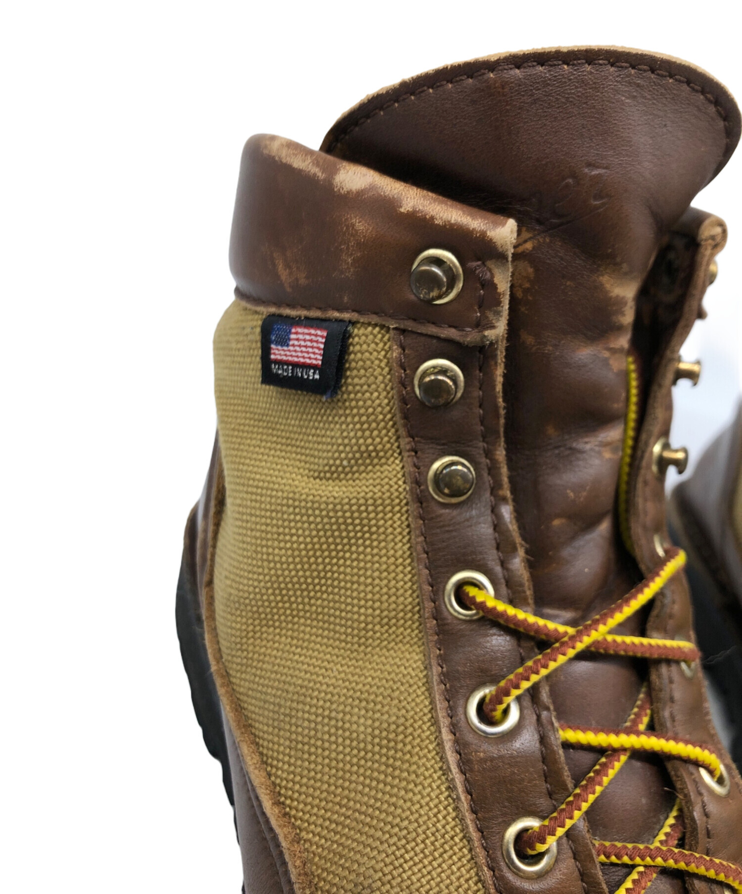中古・古着通販】Danner (ダナー) レースアップブーツ ブラウン×カーキ