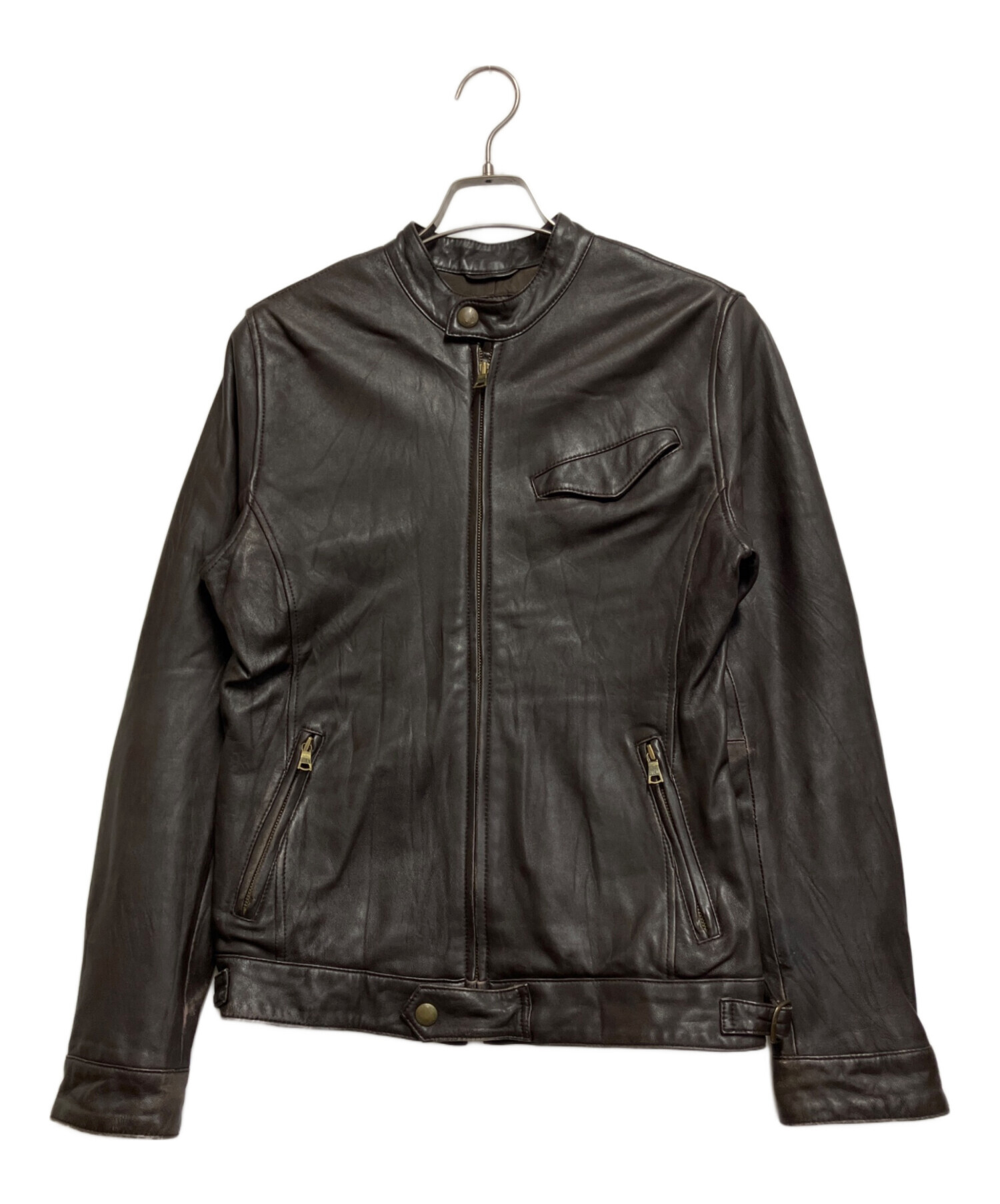 【近年／極美品】アーバンリサーチ ラムレザージャケット シングルライダース ITEMS URBANRESEARCH（アイテムズ アーバンリサーチ）の