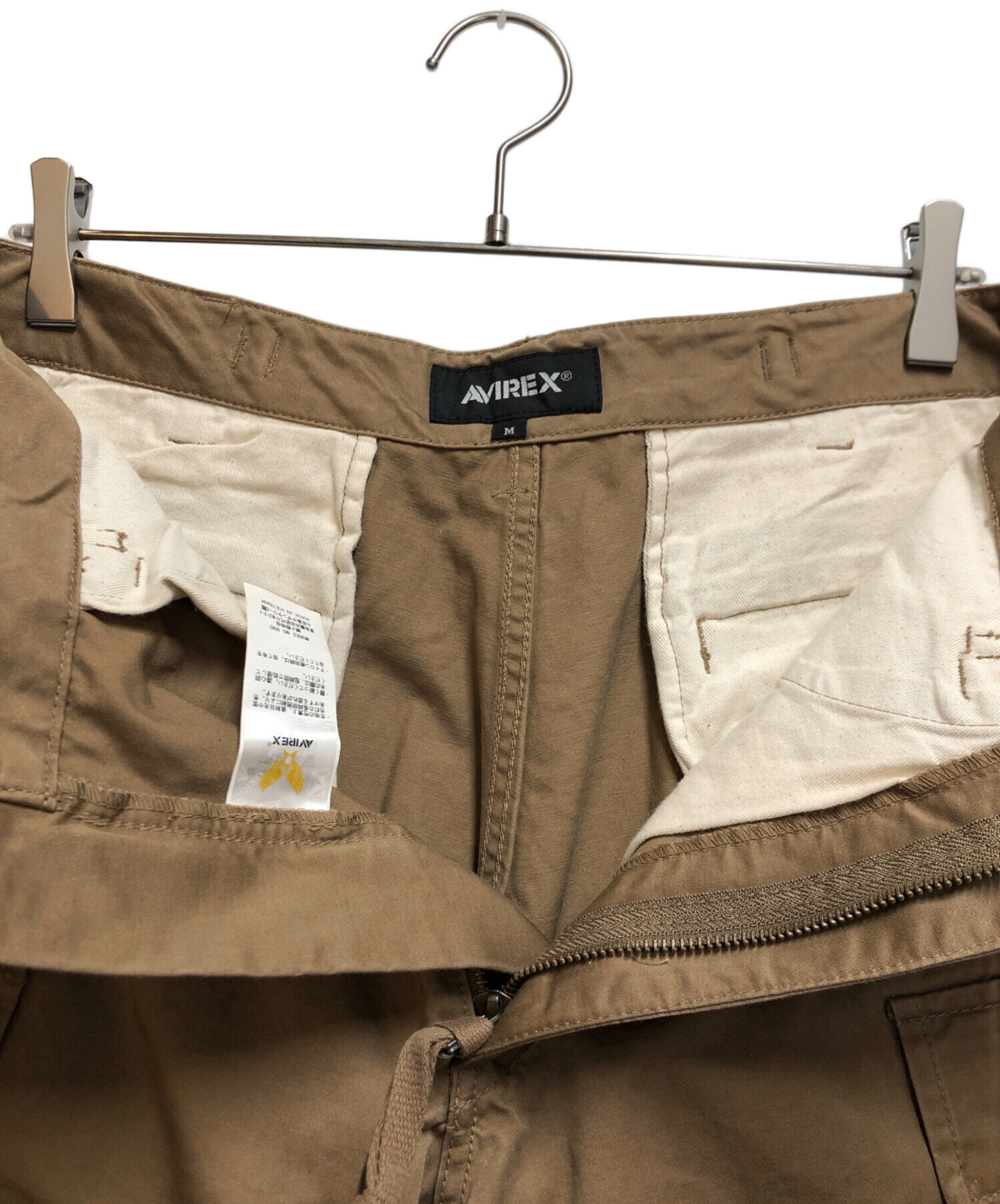 アビレックス アヴィレックス AVIREX カーゴパンツ M ベージュ Mサイズ 