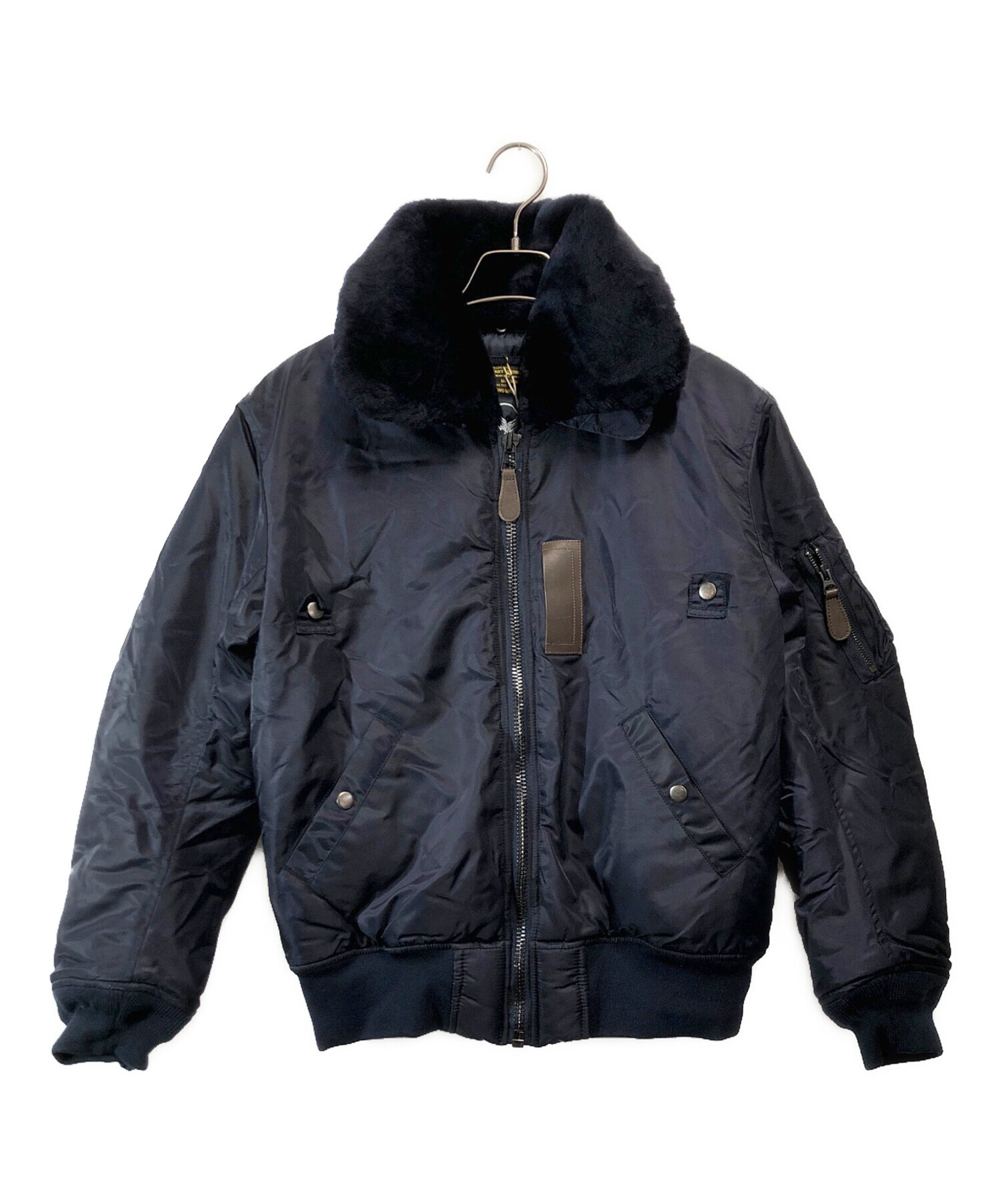 中古・古着通販】karakubuy (カラク) フライトジャケット ネイビー