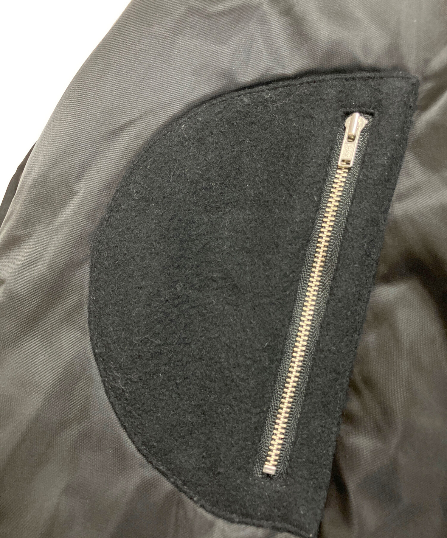 中古・古着通販】RIM.ARK (リムアーク) Front flap MA-1 ブラック 