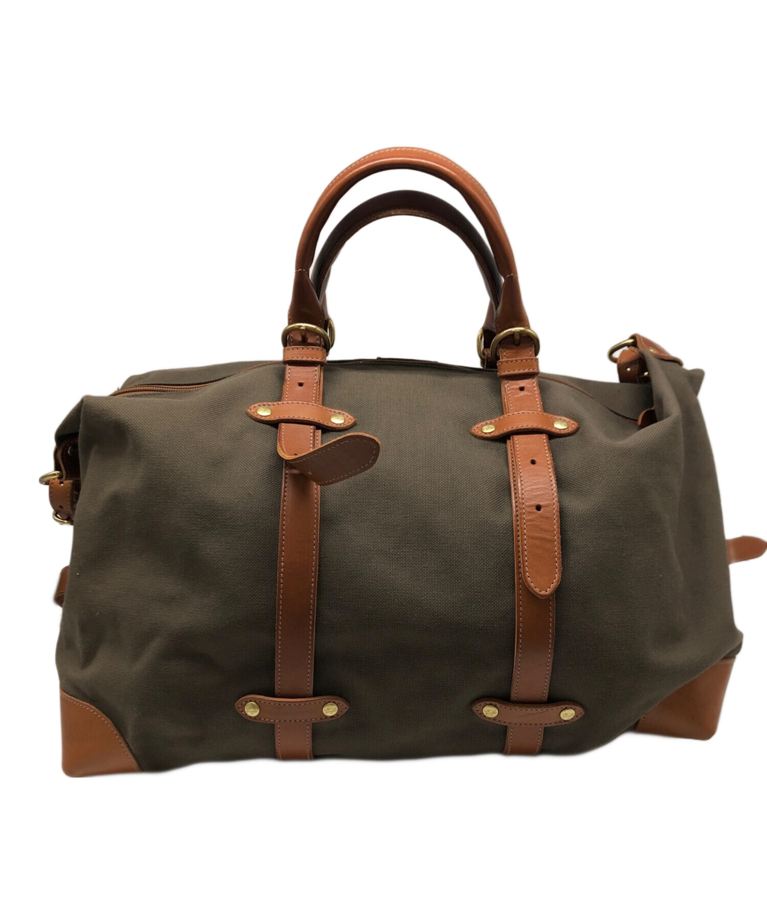 美品✨現行 イルビゾンテ 2way トラベル　ボストンバッグ ヤマヌメ 牛革 中古・古着通販】IL BISONTE (イル ビゾンテ) 2WAYボストンバッグ