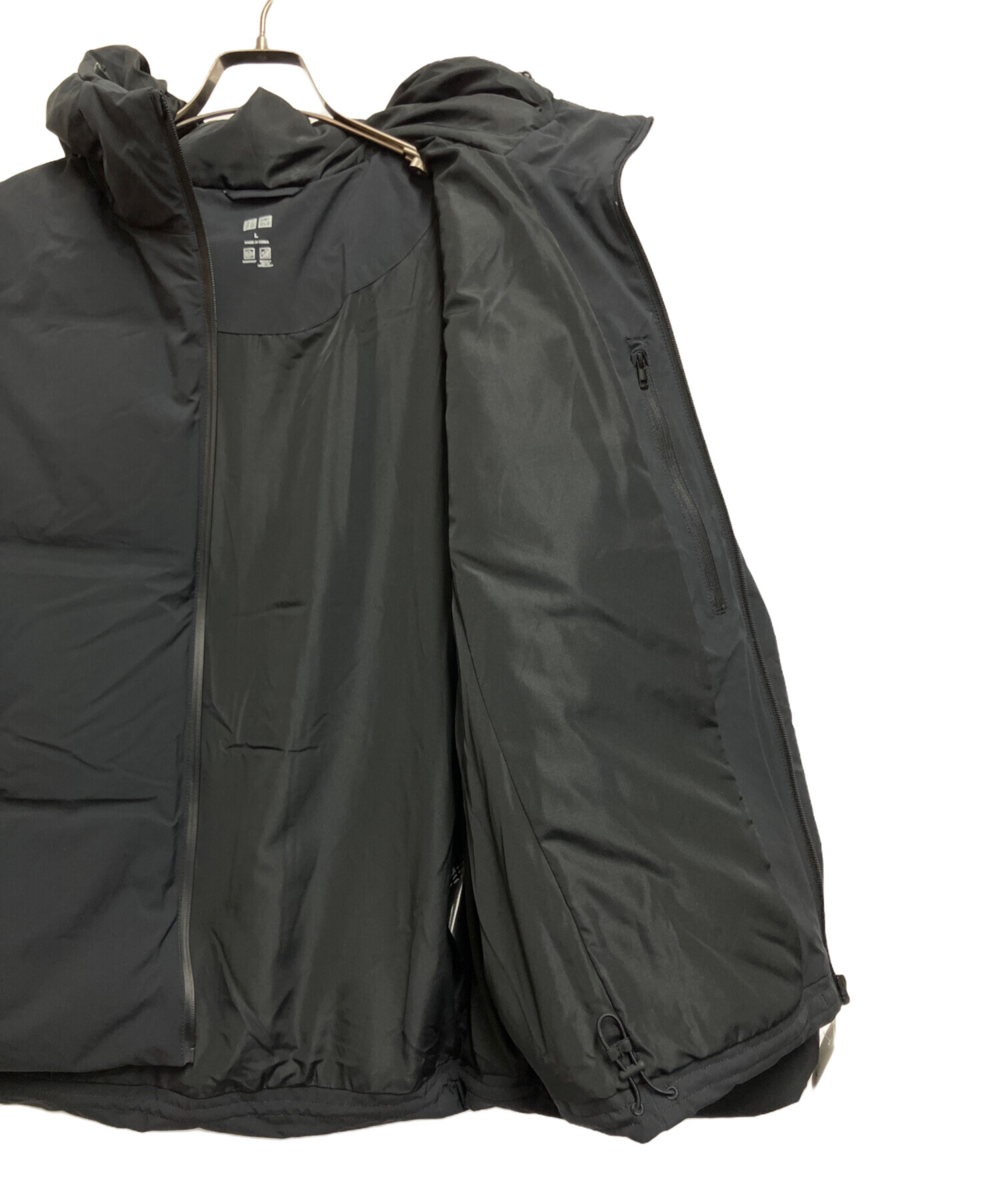 中古・古着通販】UNIQLO (ユニクロ) シームレスダウンパーカ ブラック 