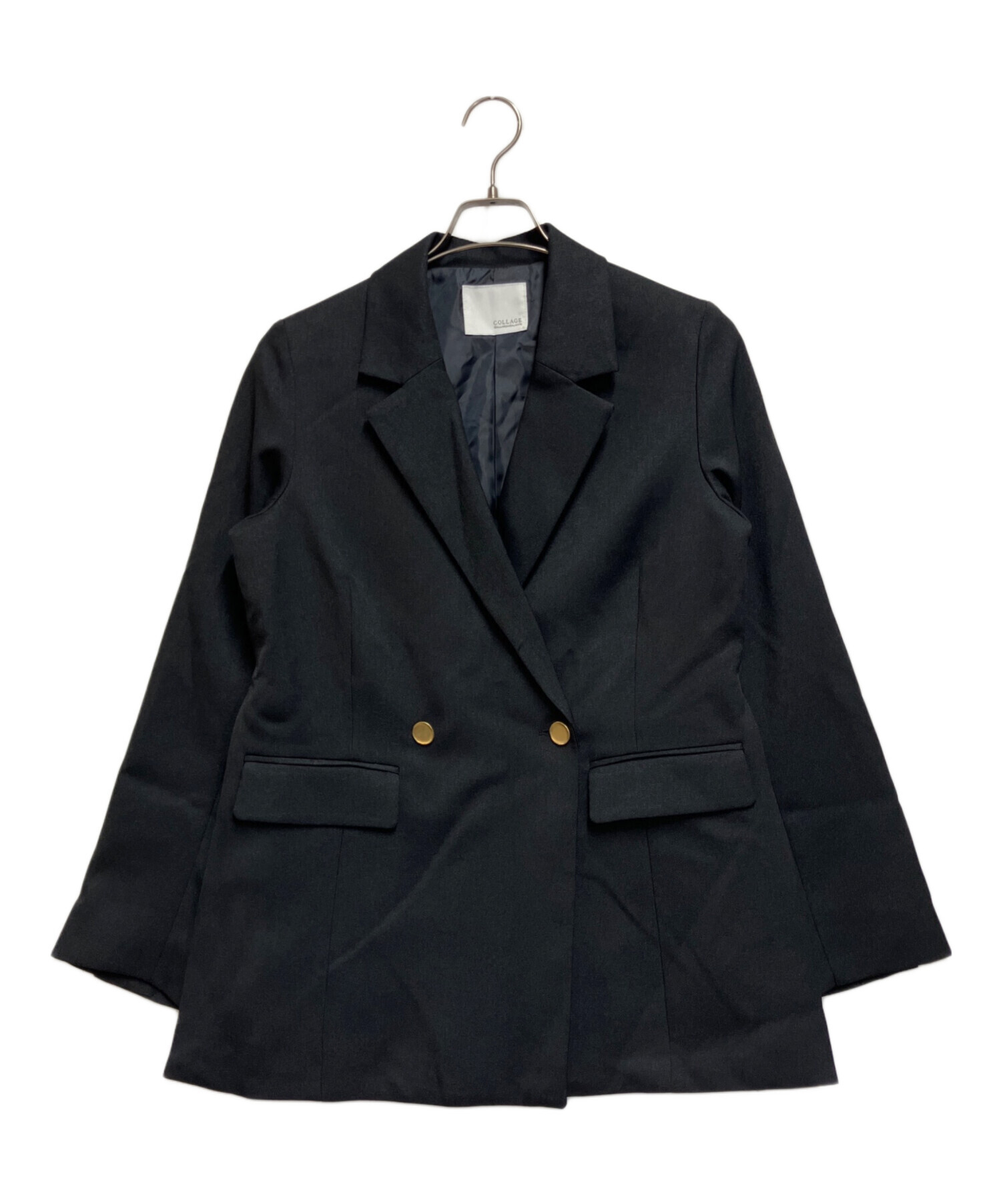 中古・古着通販】COLLAGE (コラージュ) テーラードジャケット ブラック