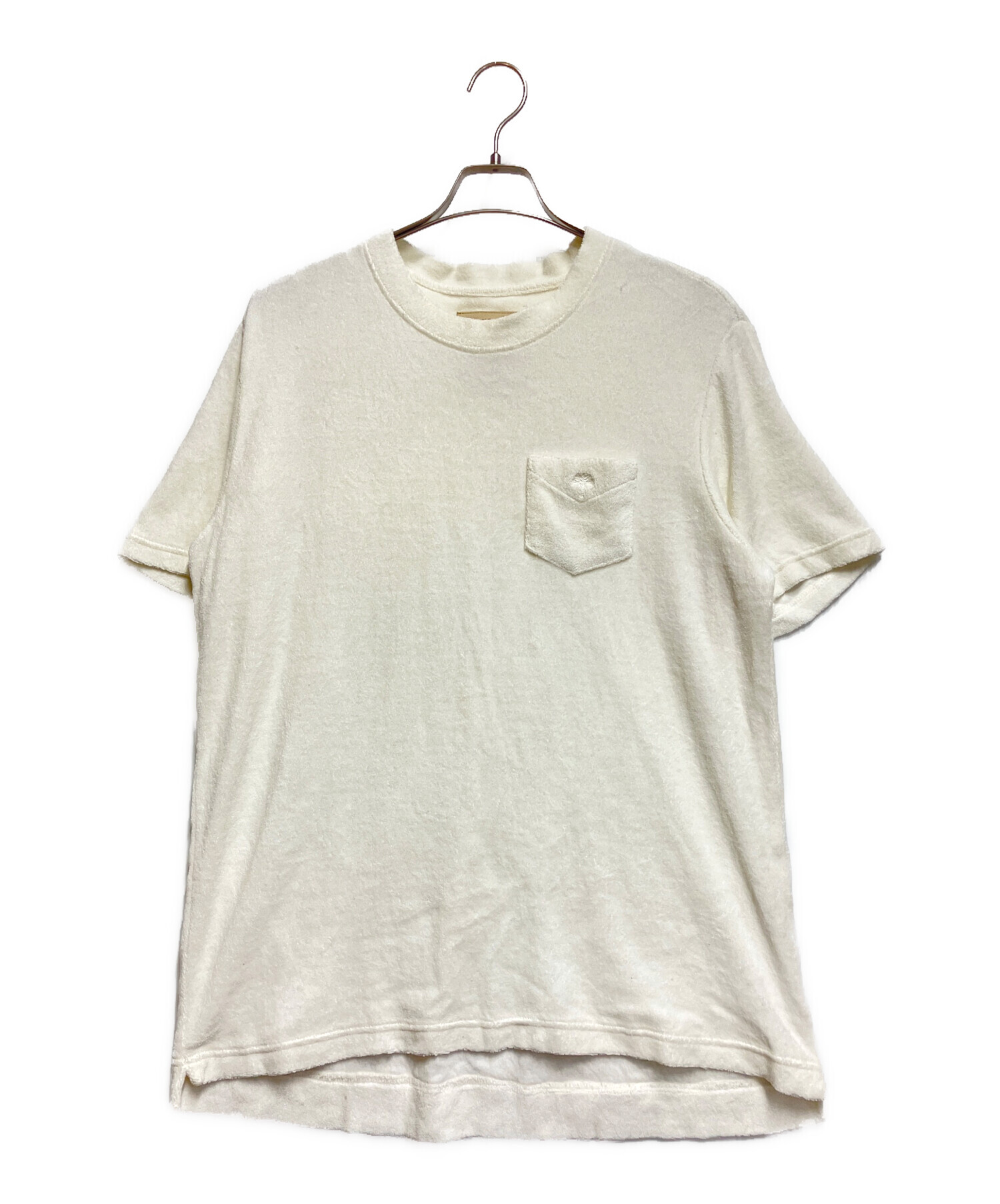 中古・古着通販】OAS (オーエーエス) パイルTシャツ ホワイト サイズ:M 