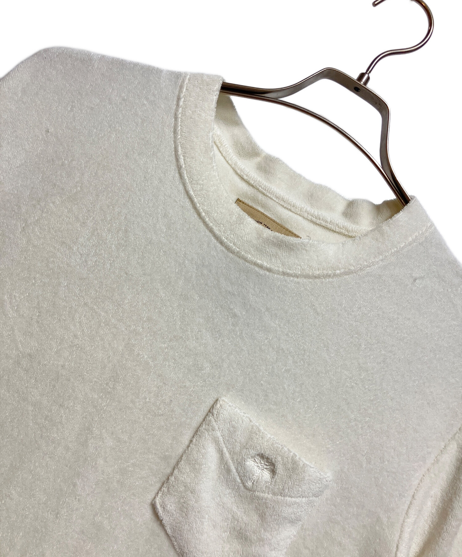 中古・古着通販】OAS (オーエーエス) パイルTシャツ ホワイト サイズ:M 