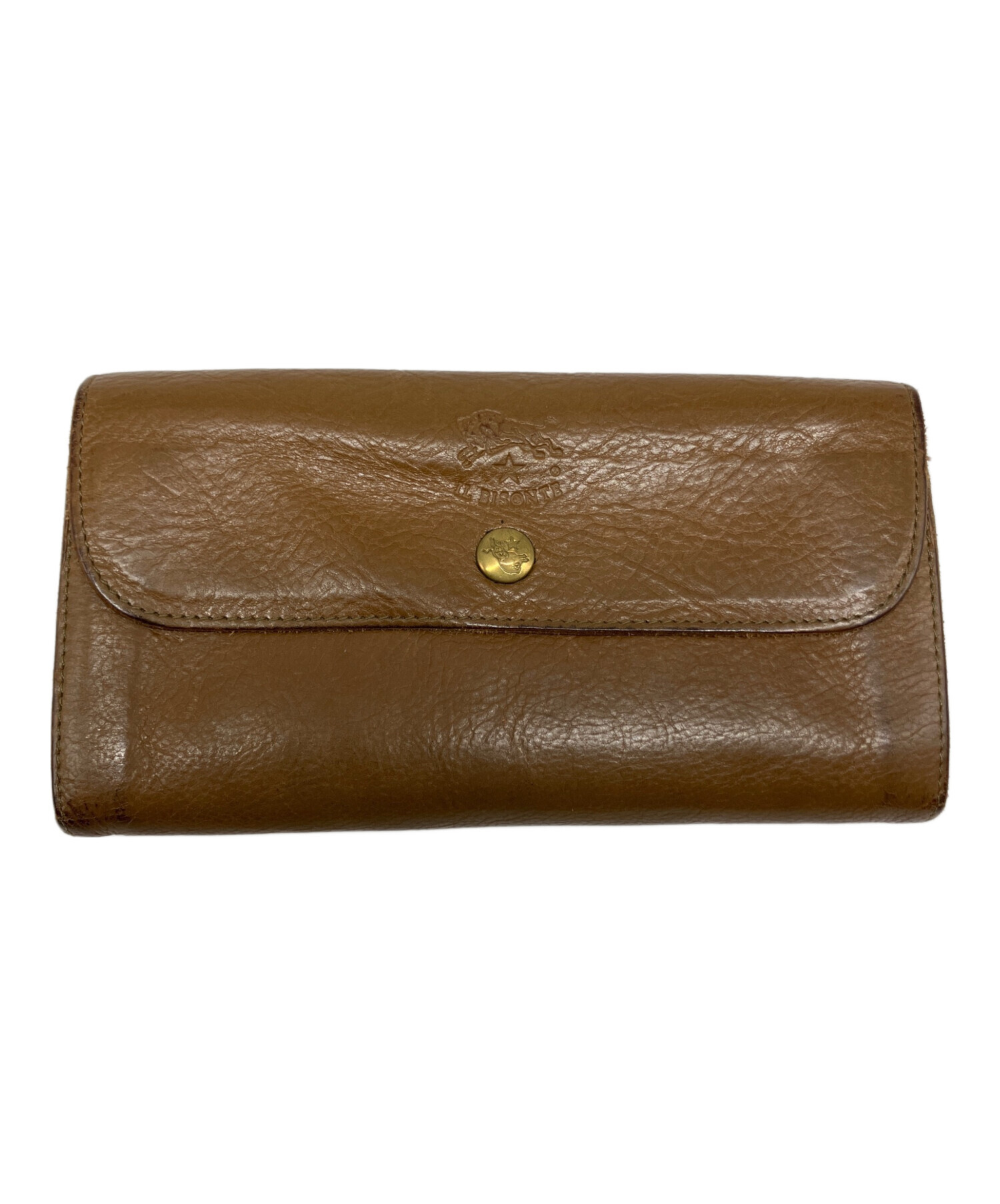⭐︎げん⭐︎【中古】IL BISONTE長財布 中古・古着通販】IL BISONTE (イル ビゾンテ) 長財布 ブラウン