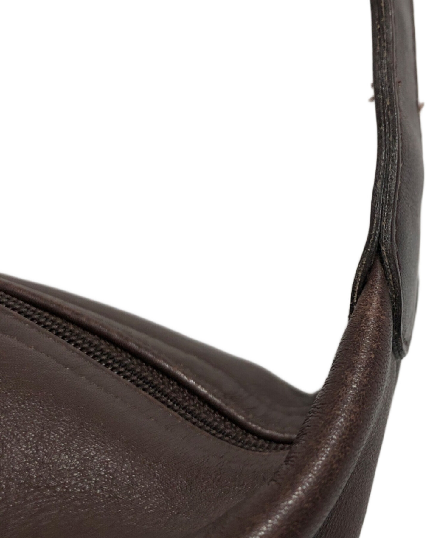 新品未使用　COACH ブラウン レザー ショルダーバッグ 中古・古着通販】COACH (コーチ) レザーショルダーバッグ ブラウン