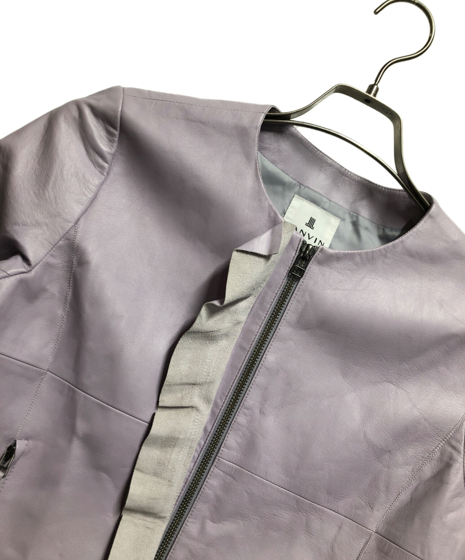 中古・古着通販】LANVIN en Bleu (ランバンオンブルー) ラムレザー