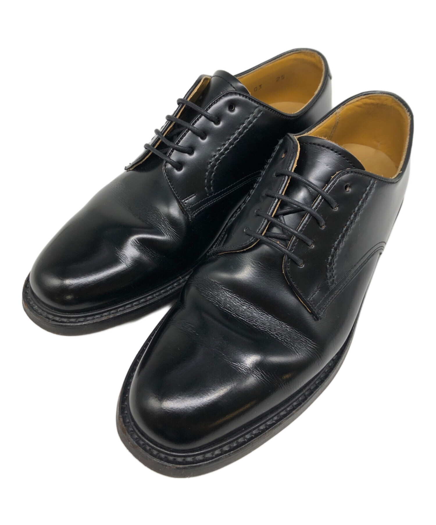 REGALブラックレザーの靴　25センチ 中古・古着通販】REGAL (リーガル) レザーシューズ ブラック サイズ:25