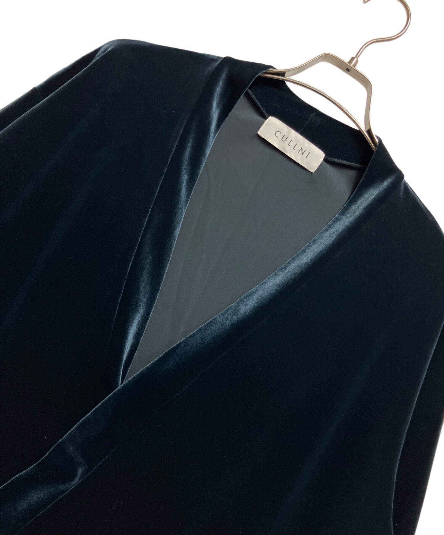 中古・古着通販】CULLNI (クルニ) ベロアカシュクール ネイビー サイズ