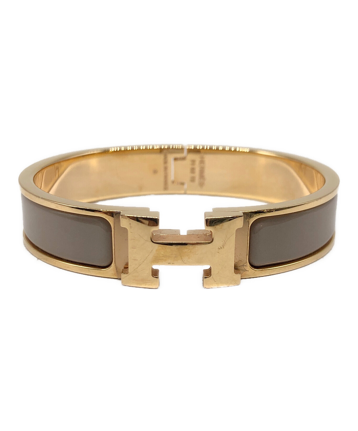 中古・古着通販】HERMES (エルメス) エナメルブレスレット マロン