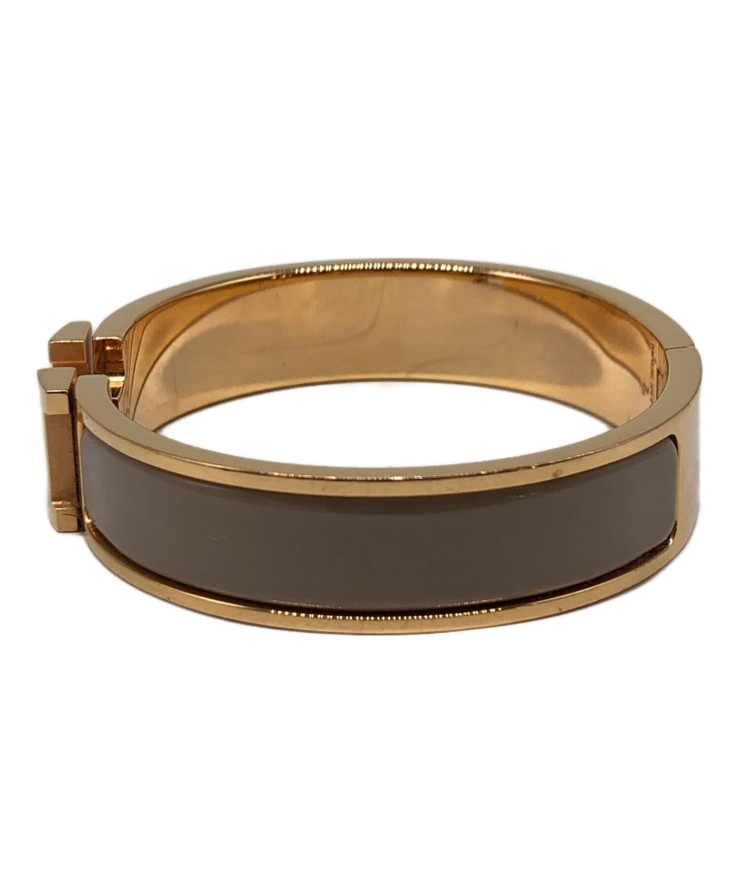 中古・古着通販】HERMES (エルメス) エナメルブレスレット マロン