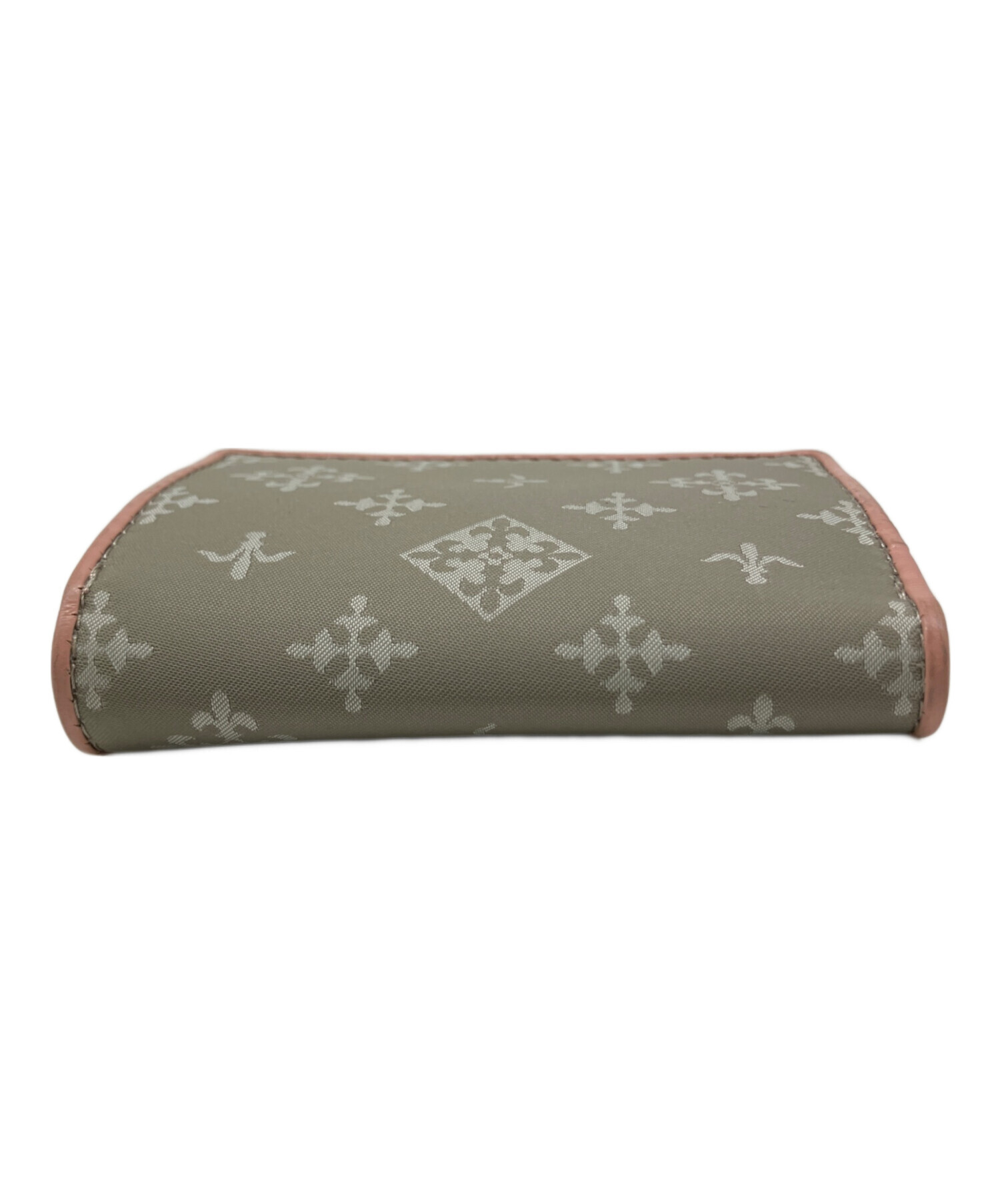 中古・古着通販】russet (ラシット) 3つ折り財布 グレー×ピンク