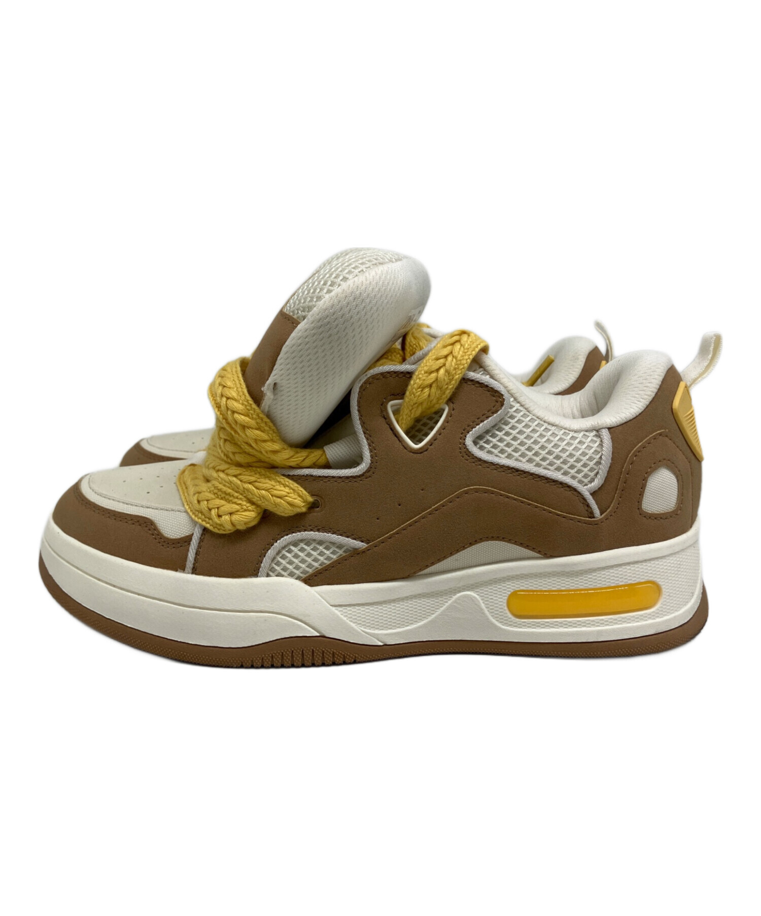 中古・古着通販】ZARA (ザラ) スケートスニーカー ホワイト×ブラウン