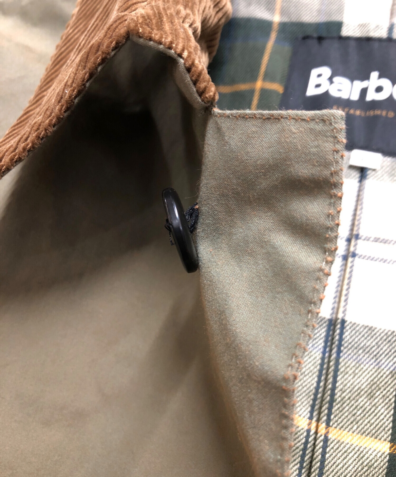 中古・古着通販】Barbour (バブアー) OS3/4 コットンコート グリーン 