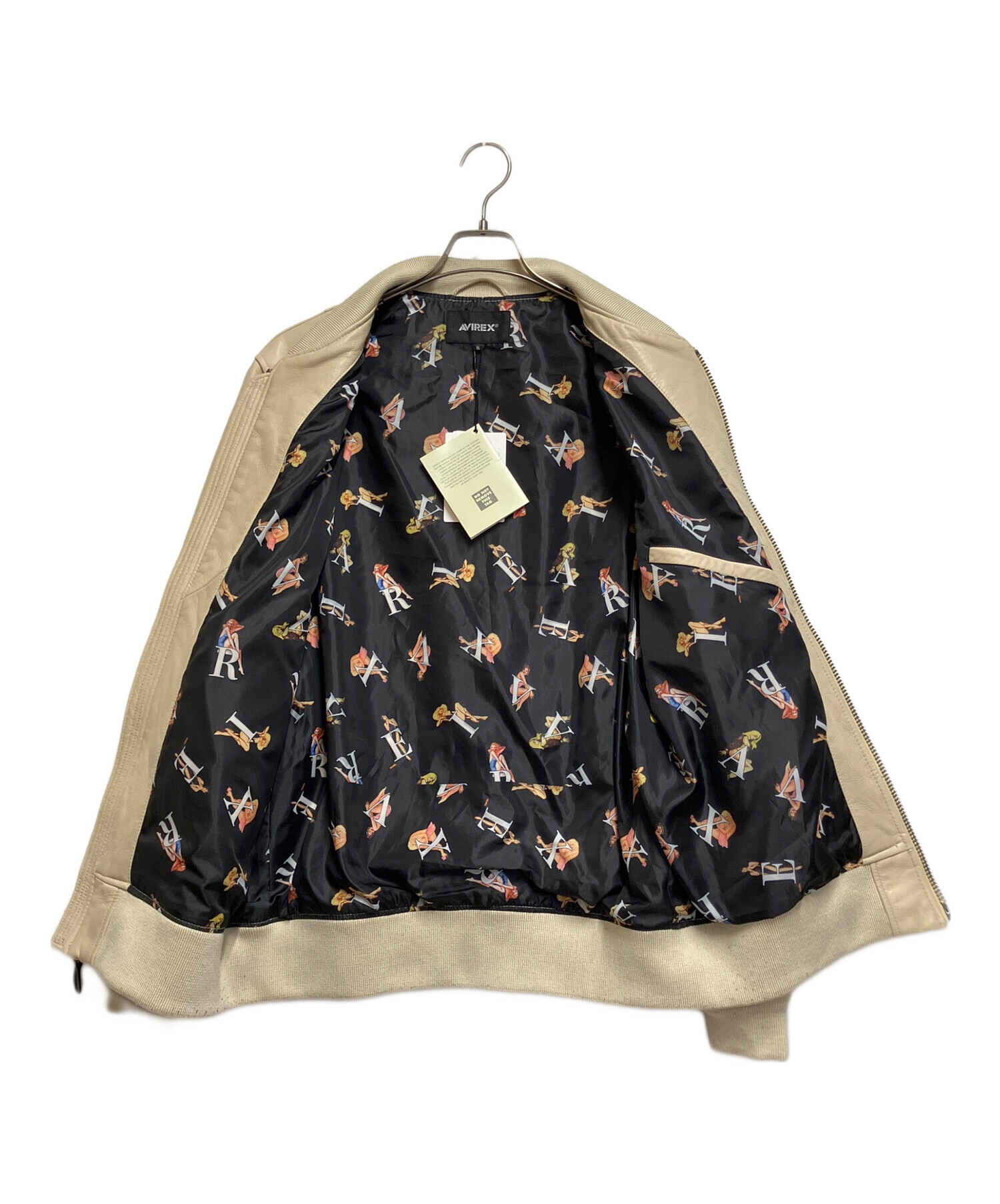 中古・古着通販】AVIREX (アヴィレックス) レザージャケット ホワイト