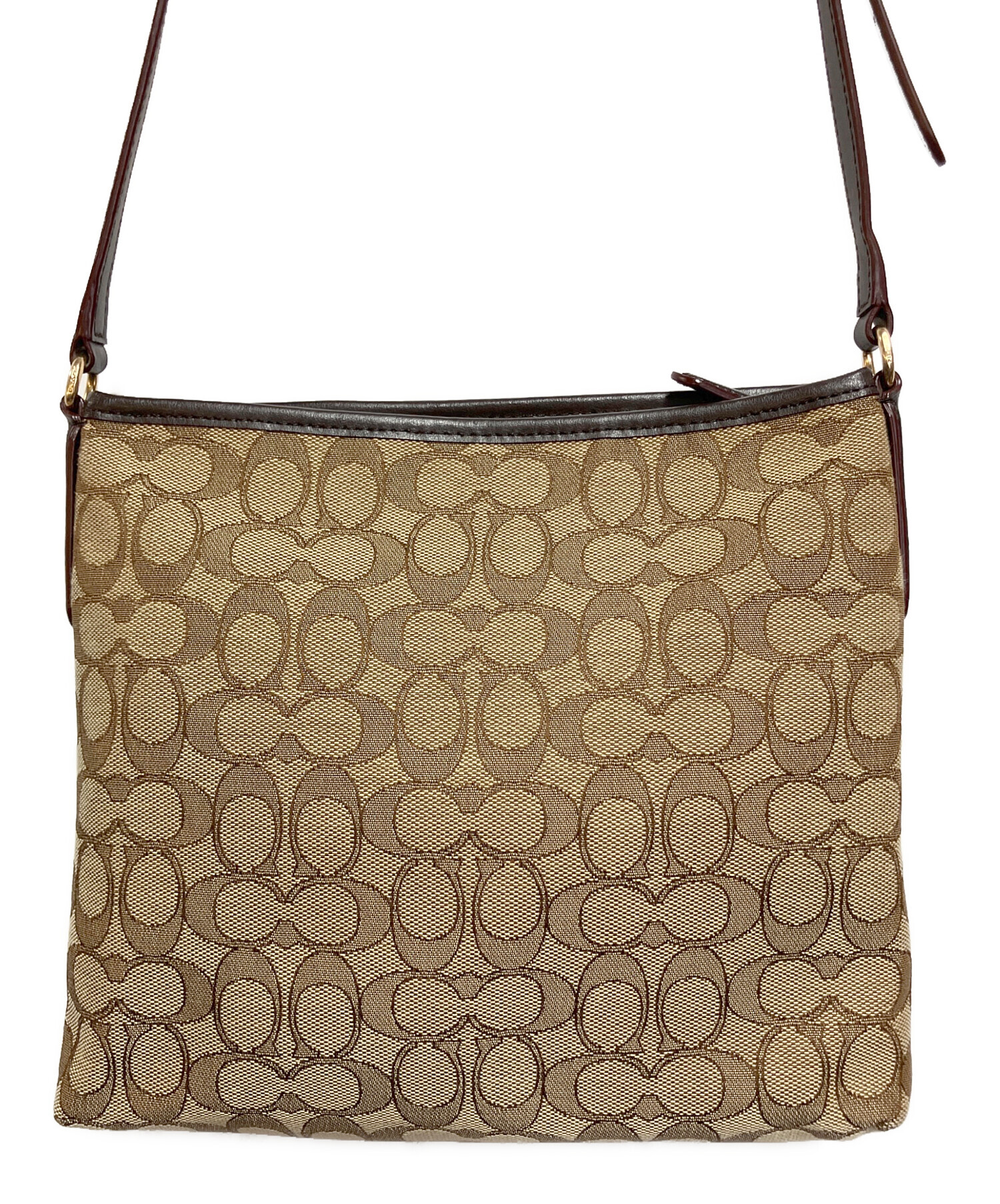 中古・古着通販】COACH (コーチ) ショルダーバッグ ベージュ｜ブランド 