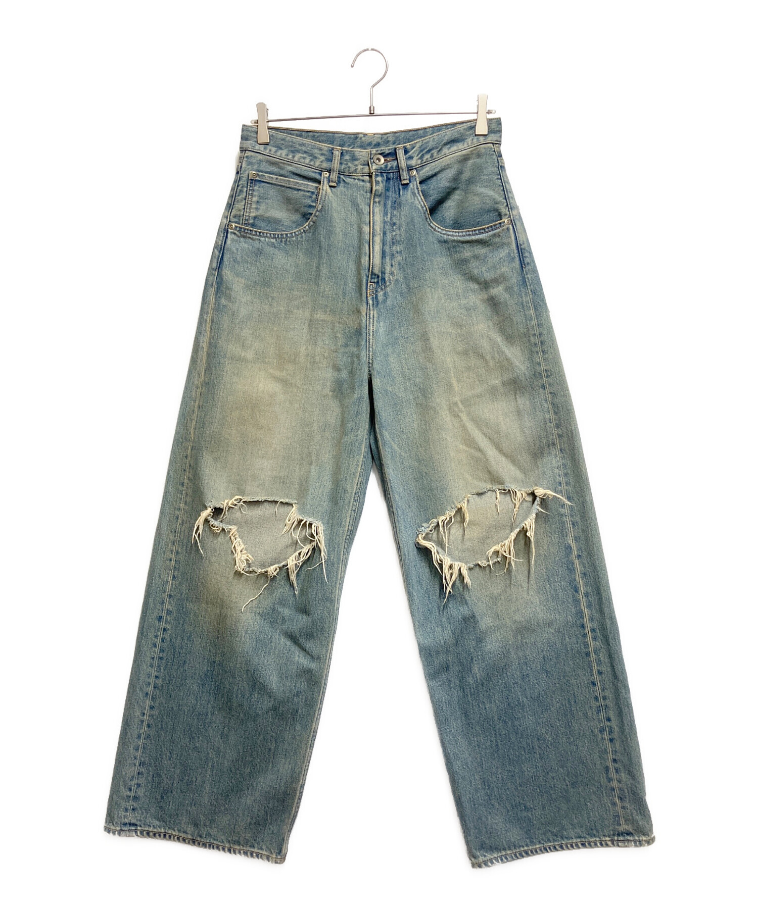 中古・古着通販】BEAMS (ビームス) デニムパンツ ブルー サイズ:S