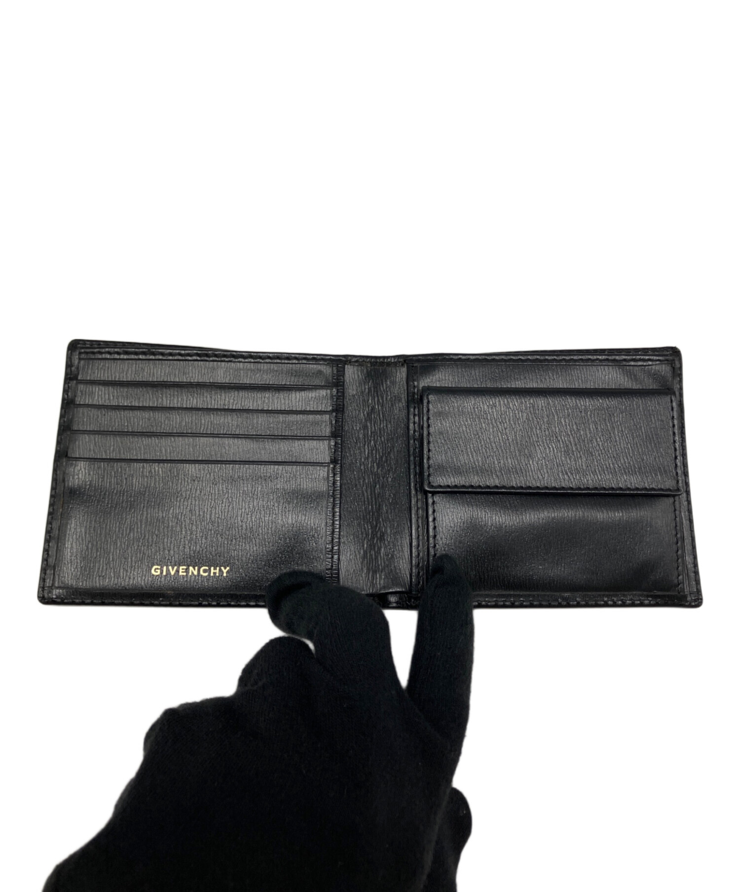 中古・古着通販】GIVENCHY (ジバンシィ) 2つ折り財布 ブラック