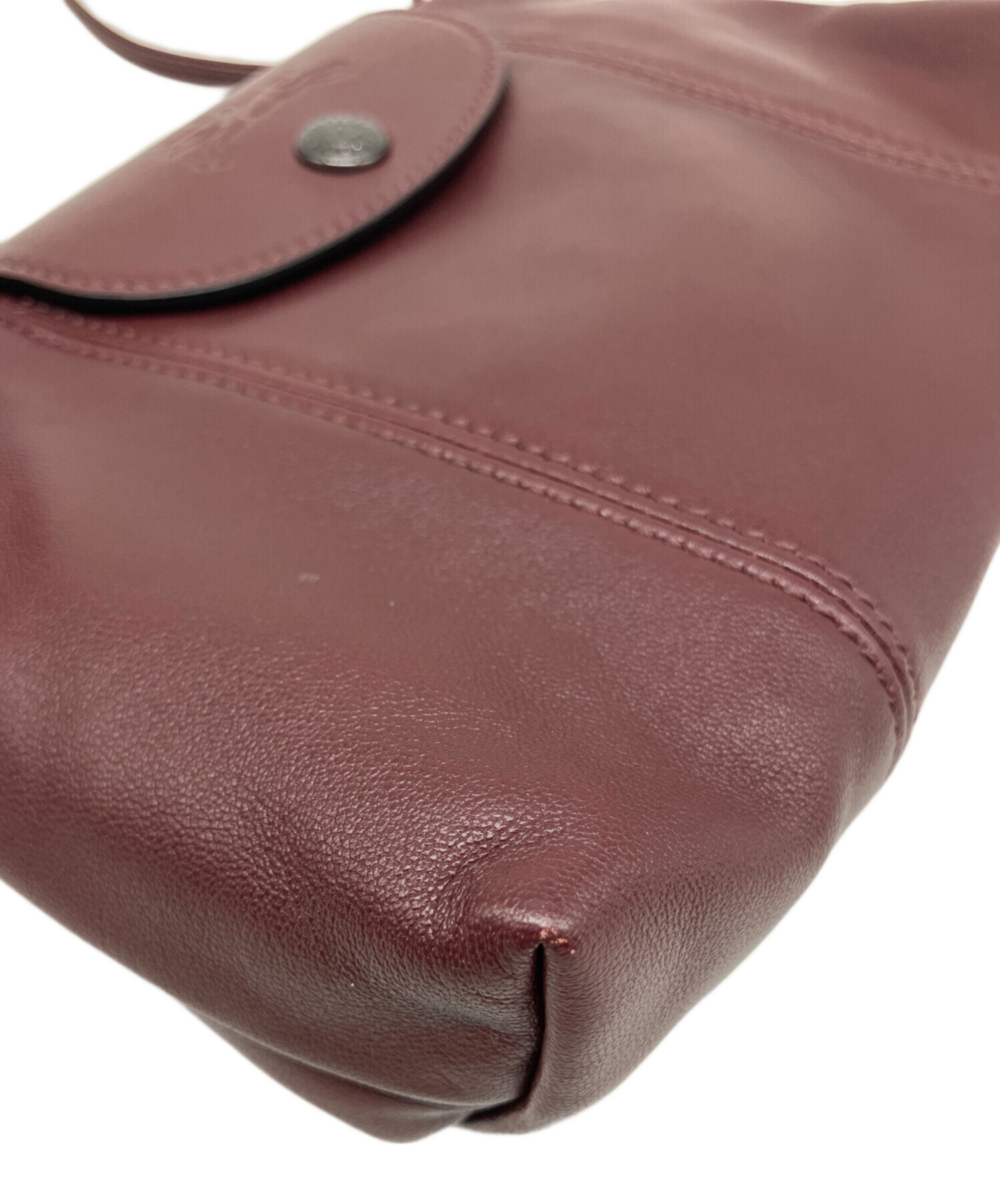 ロンシャン LONGCHAMP プリアージュ キュイール バーガンディ2way 中古・古着通販】LONGCHAMP (ロンシャン) ル プリアージュ キュイール