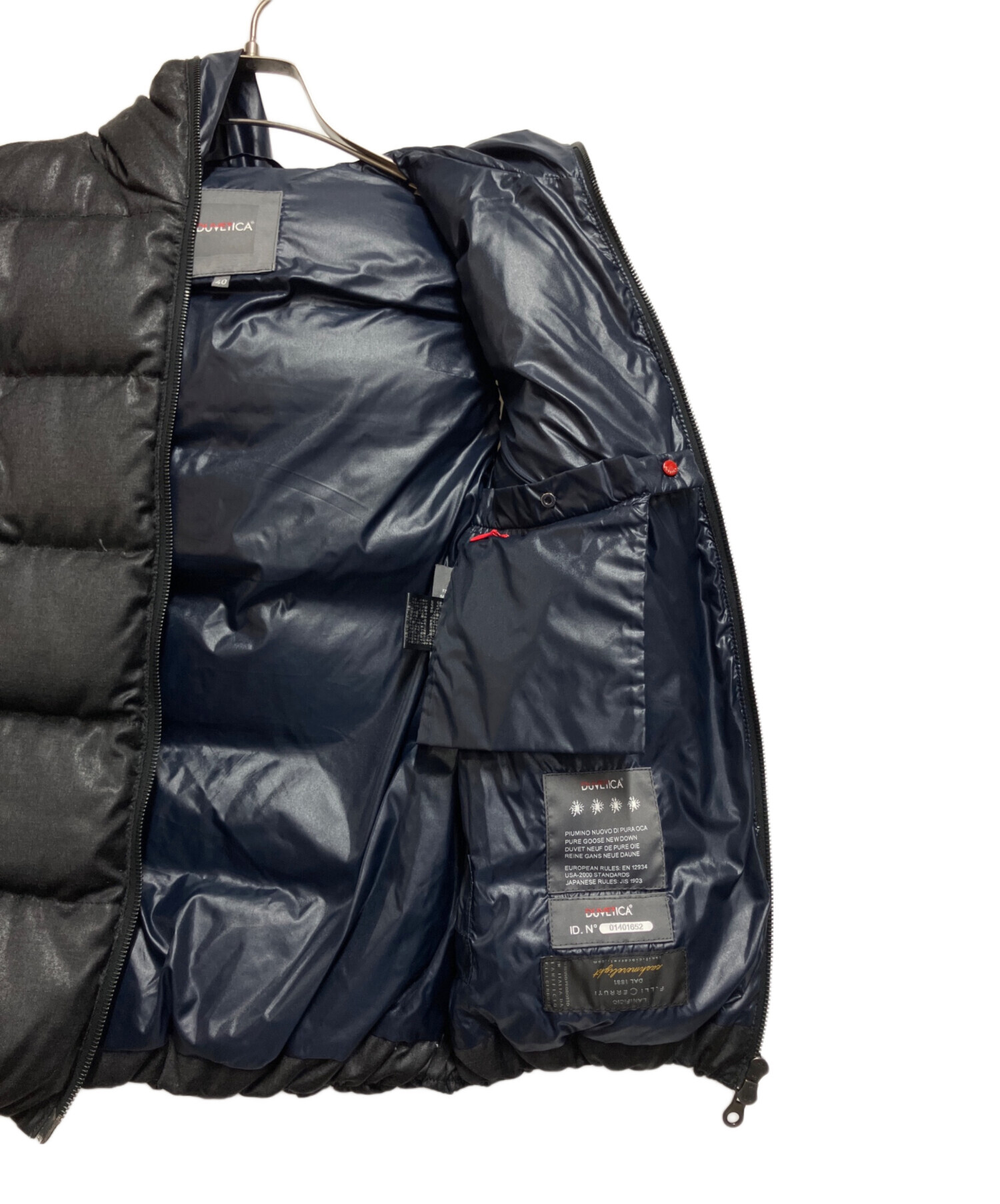 DUVETICAデュベティカベスト 42 ダークグレー×ブラック DUVETICAデュベティカベスト 42 ダークグレー×ブラック ダウンベスト