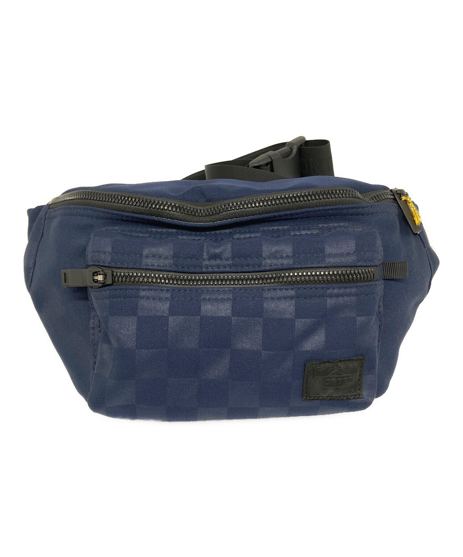 レア品　PORTER ボディバッグ ネイビー 中古・古着通販】PORTER (ポーター) WAIST BAG（ウエストバッグ