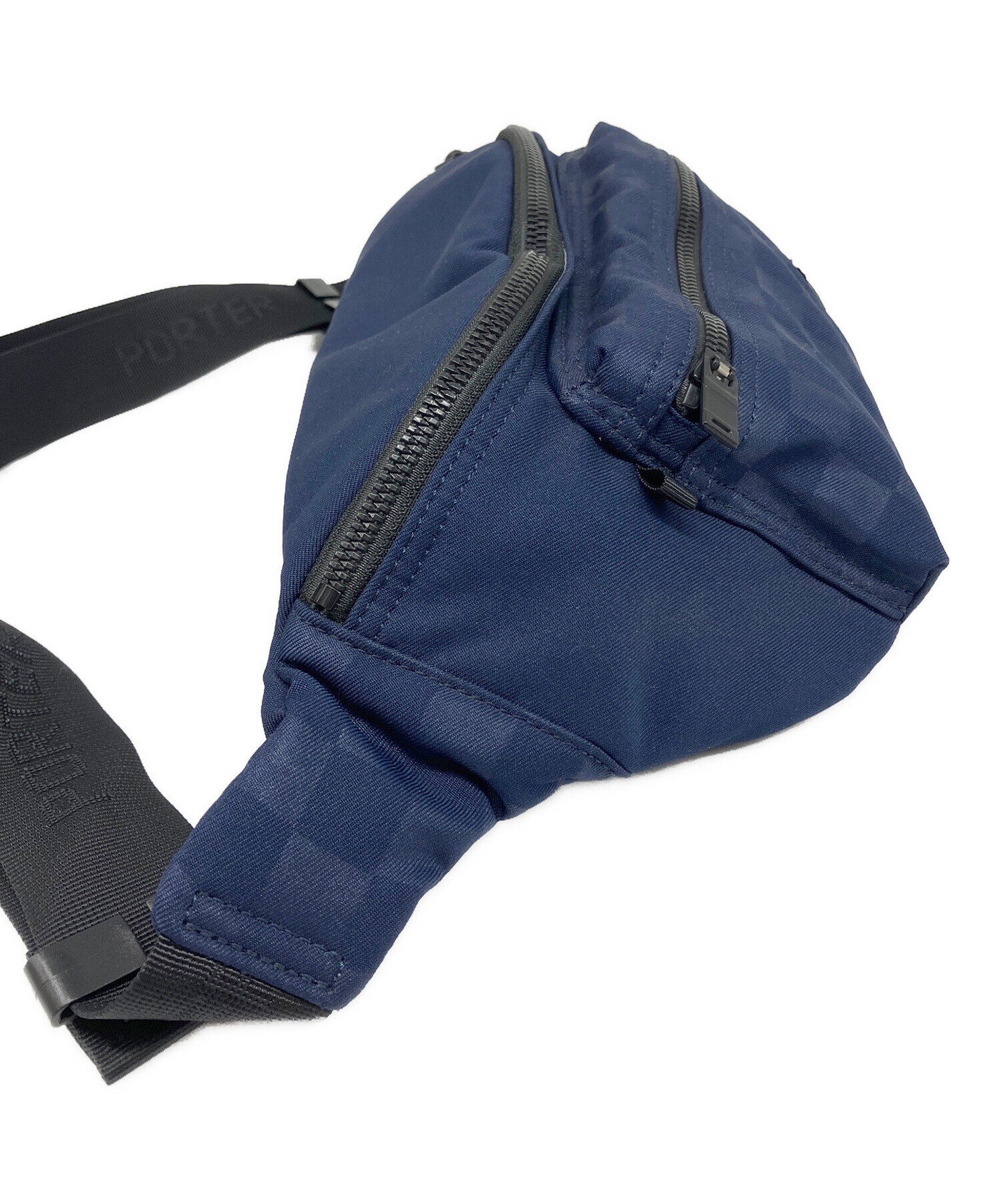 レア品　PORTER ボディバッグ ネイビー 中古・古着通販】PORTER (ポーター) WAIST BAG（ウエストバッグ