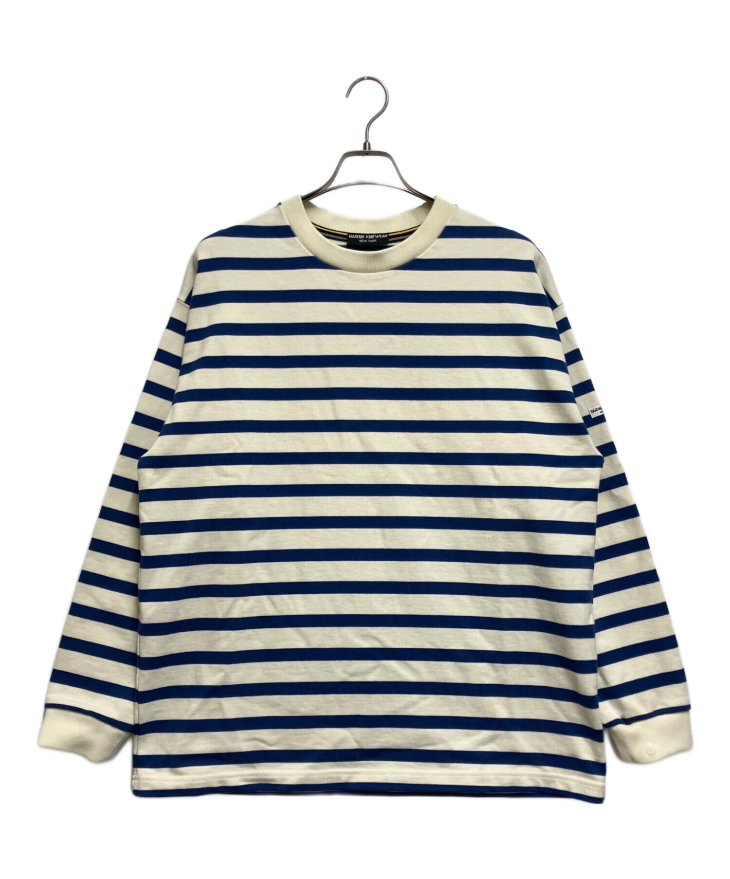 JOURNAL STANDARD relume ジャーナルスタンダード レリューム 別注 ヘビーオンスボーダー ロングスリーブTシャツ ホワイト ブルー サイズ M