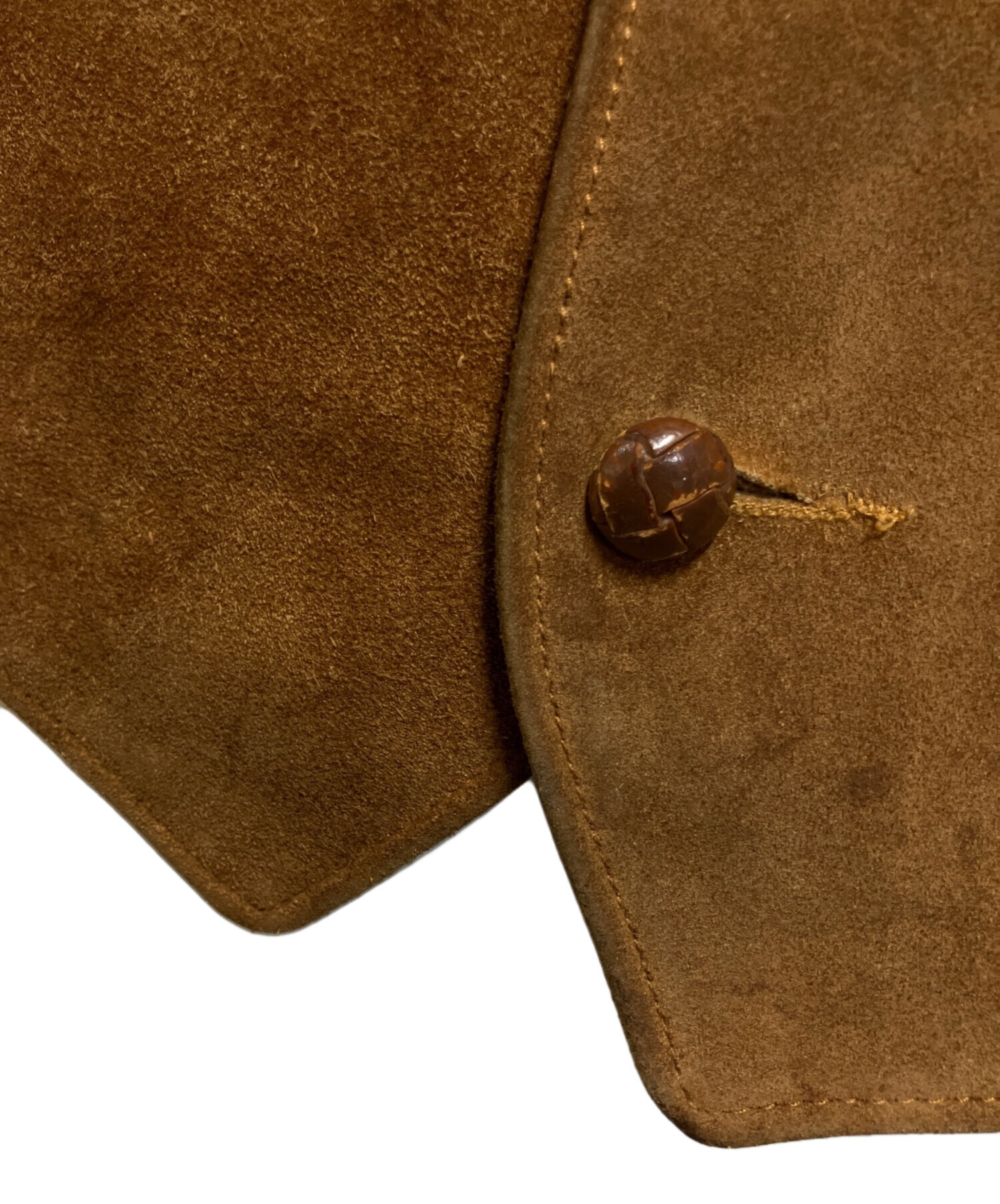 Schott スエード ベストジレ USサイズS ブラウン Schott スエード ベスト レザー ジレ バイカー ブラウン