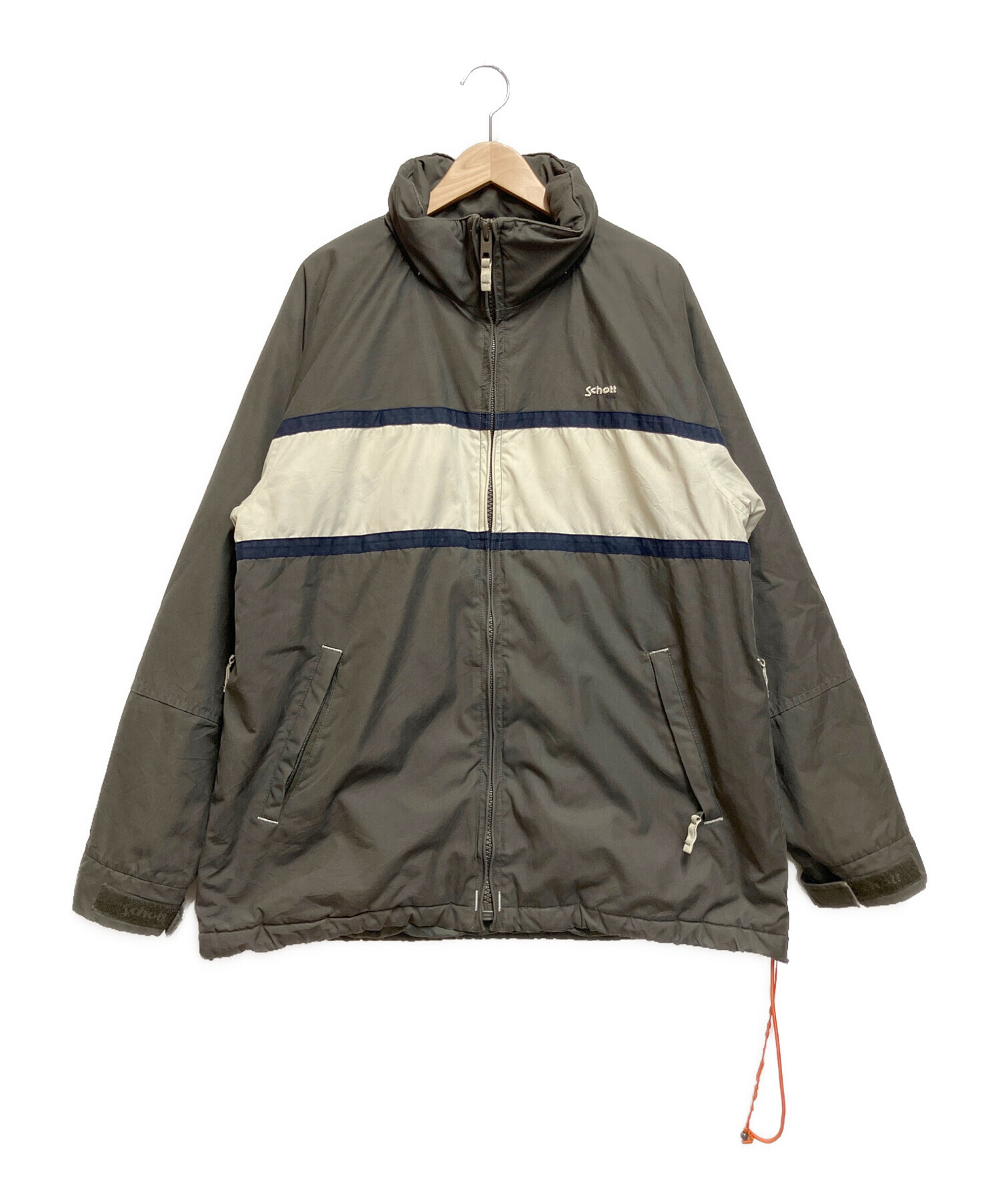 中古・古着通販】Schott (ショット) ナイロンジャケット グレー