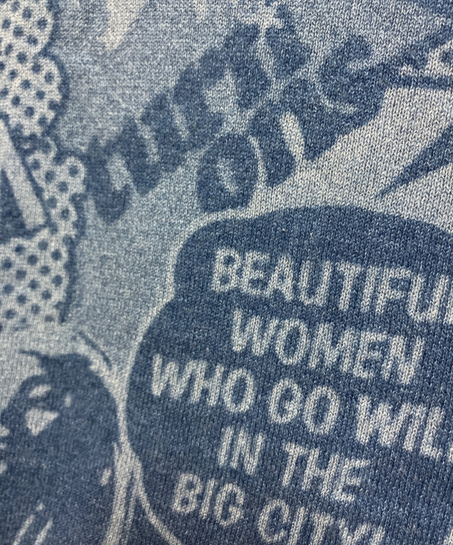 古着 ヒステリックグラマー 平成 パフェ 水色 ラメ プリント