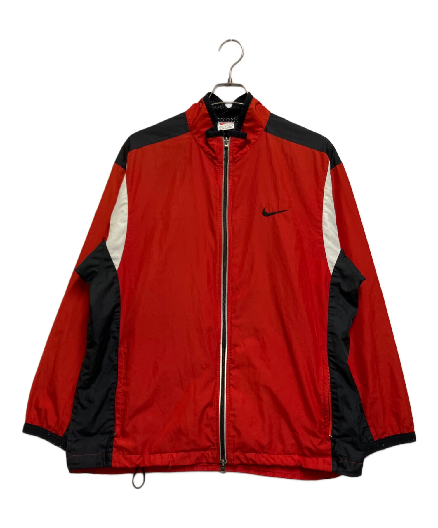 中古・古着通販】NIKE (ナイキ) ナイロンジャケット レッド×ブラック