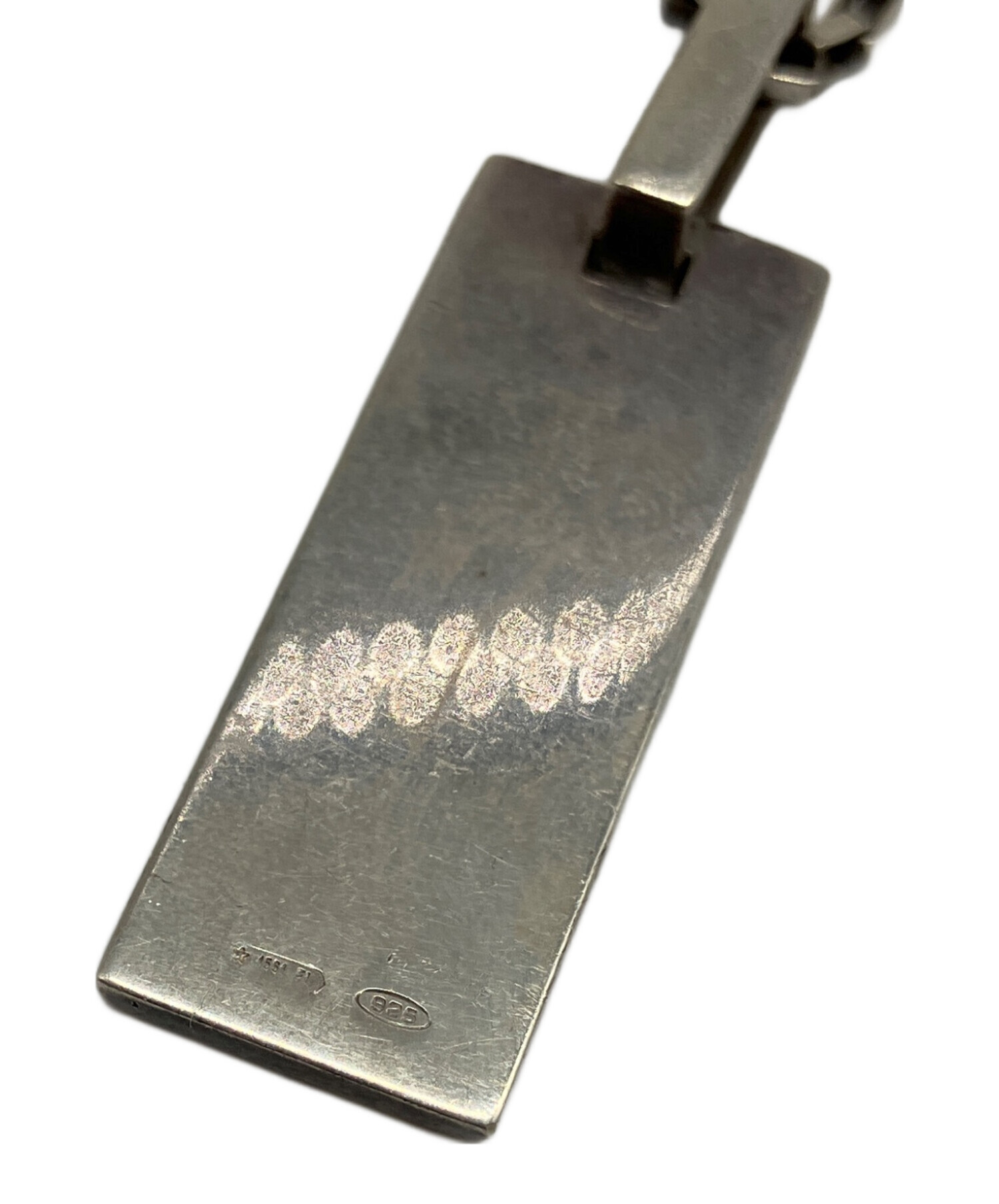 中古・古着通販】GUCCI (グッチ) プレートネックレス シルバー