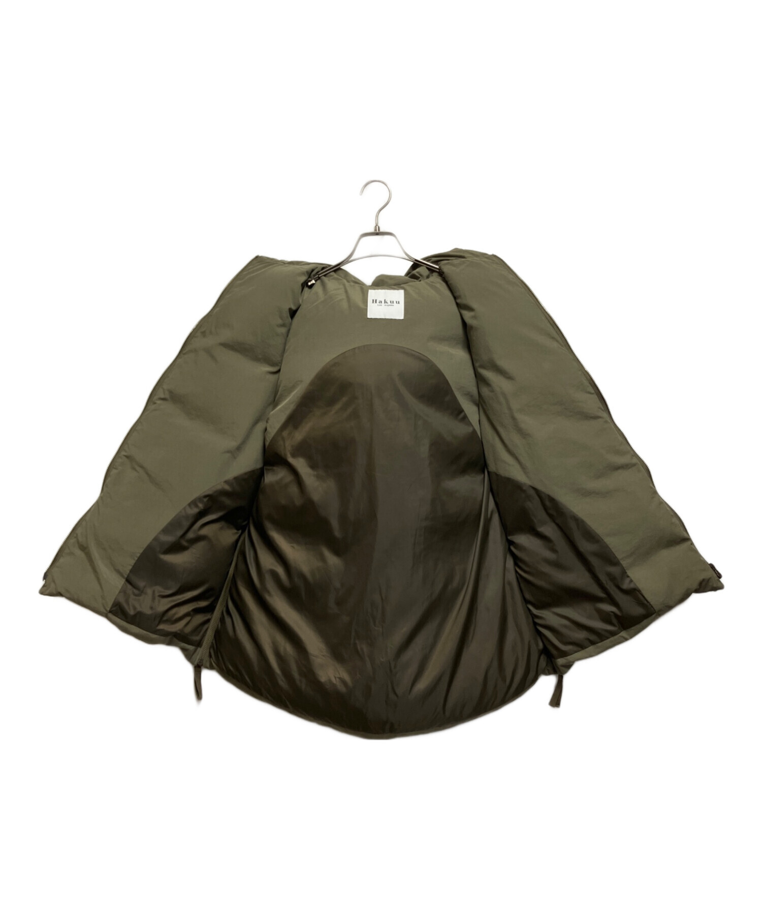 中古・古着通販】Hakuu (ハク) ダウンベスト カーキ サイズ:2