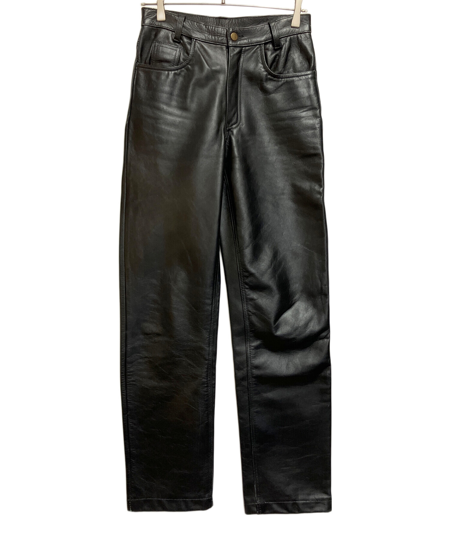 中古・古着通販】GENUINE LEATHER (ジェニュインレザー) レザーパンツ