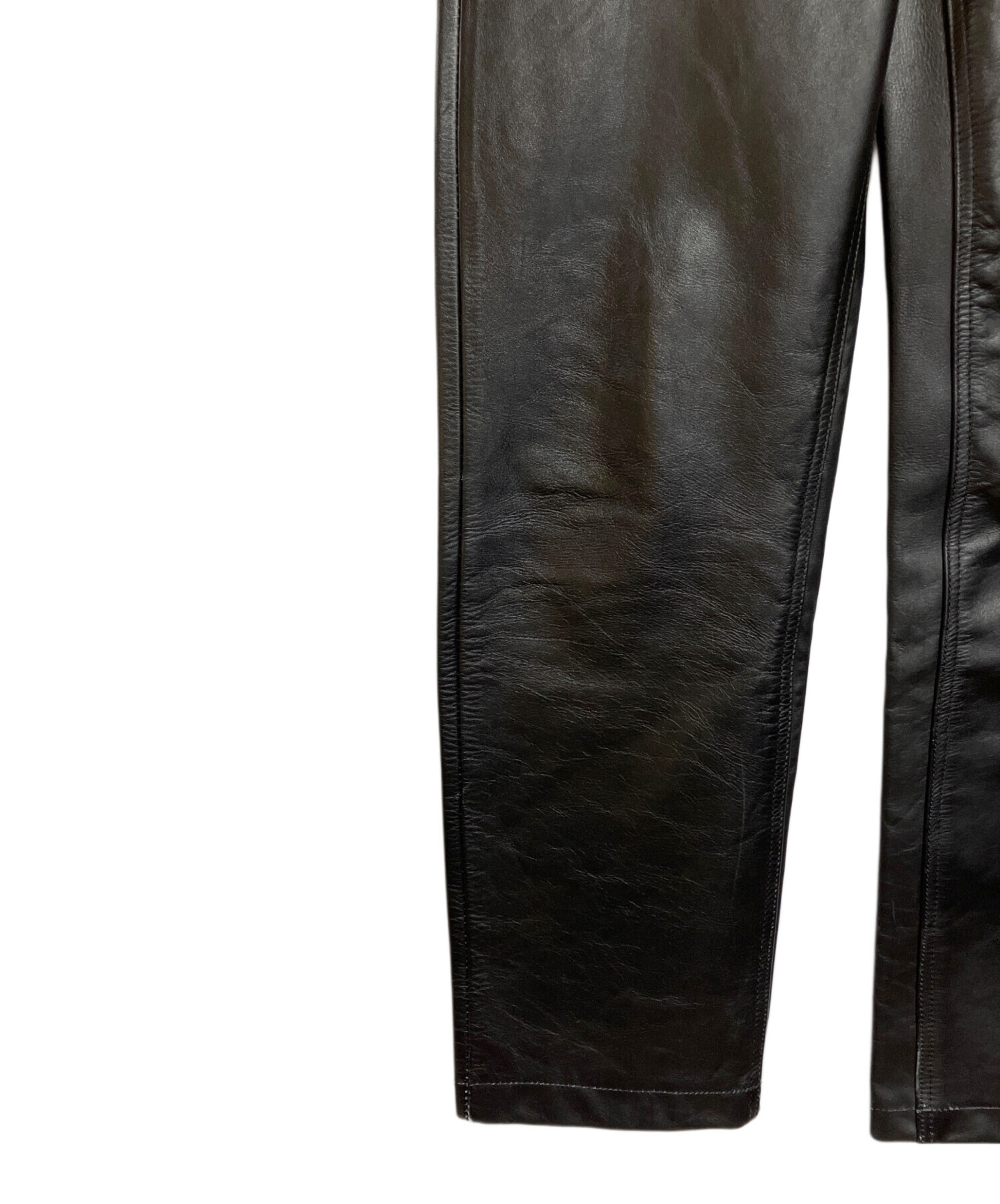 中古・古着通販】GENUINE LEATHER (ジェニュインレザー) レザーパンツ