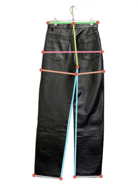 中古・古着通販】GENUINE LEATHER (ジェニュインレザー) レザーパンツ