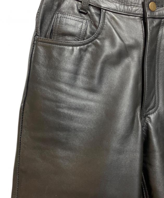 ★週末SALE　エンハンサー１０本 中古・古着通販】GENUINE LEATHER (ジェニュインレザー) レザーパンツ