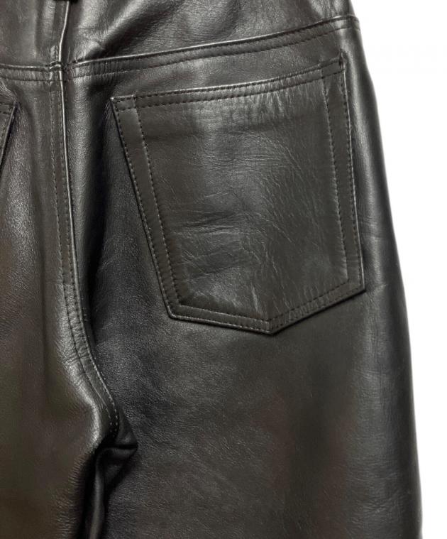 中古・古着通販】GENUINE LEATHER (ジェニュインレザー) レザーパンツ