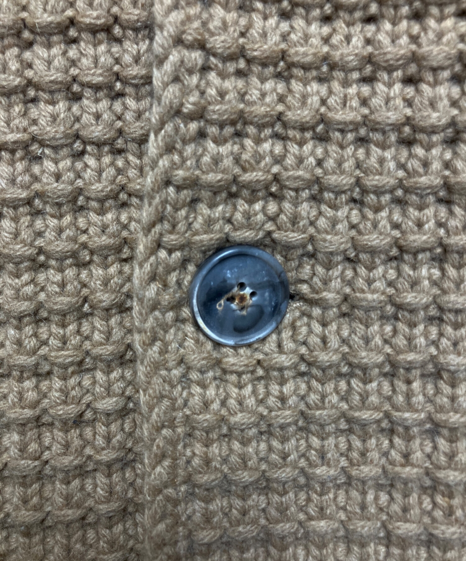 中古・古着通販】Bark (バーク) ニットダッフルコート ブラウン サイズ