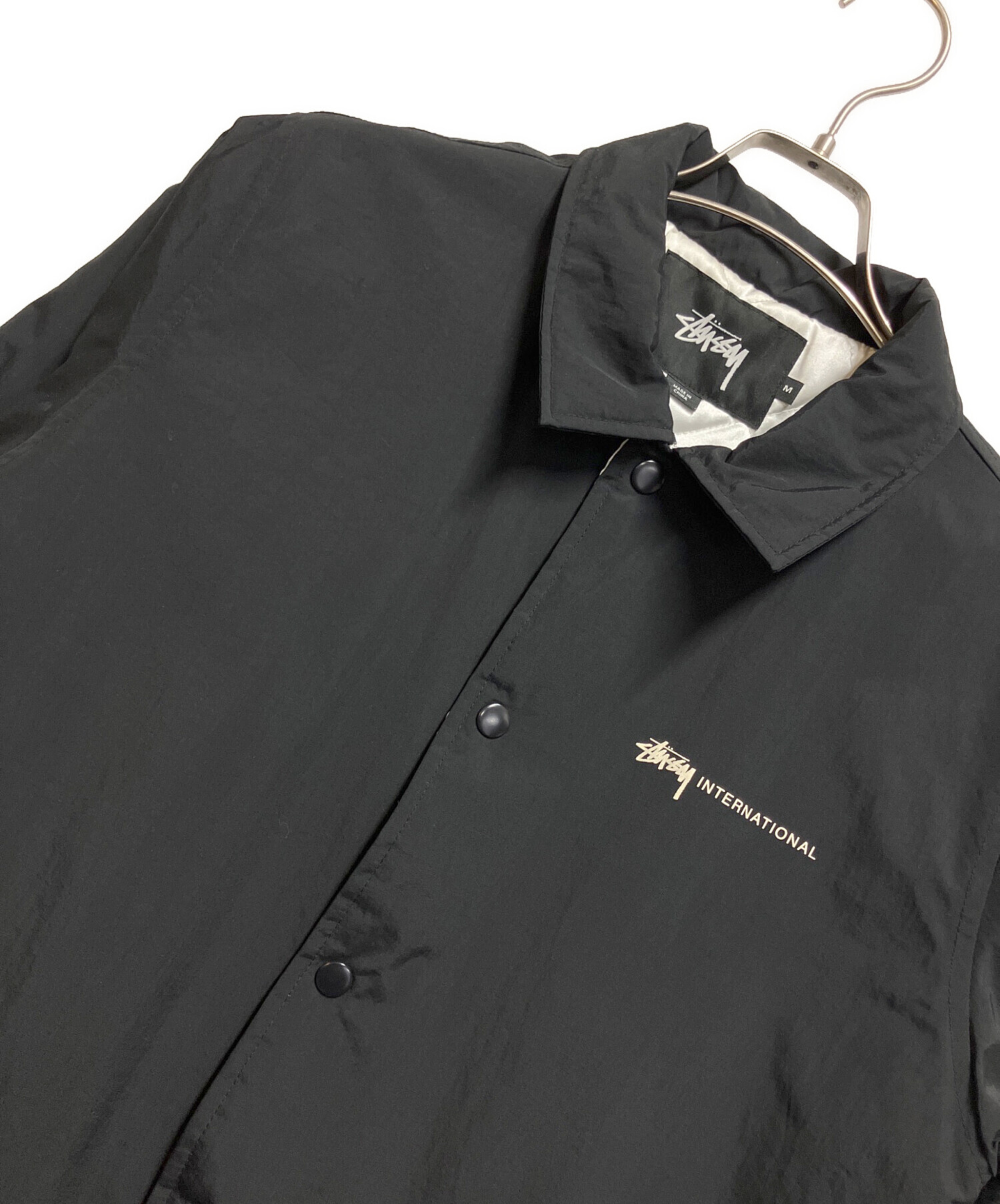 中古・古着通販】stussy (ステューシー) ナイロンジャケット ブラック