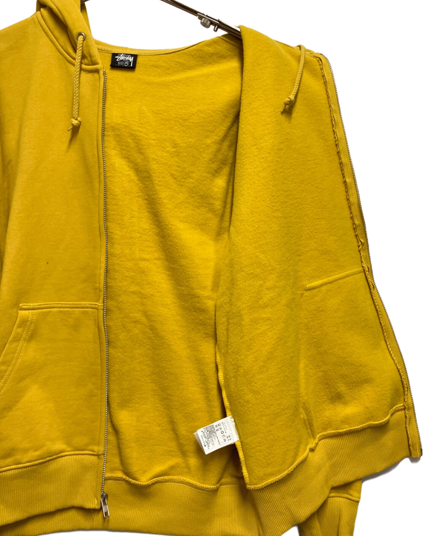 【美品】STUSSYイエロートラックジャンパー STUSSY ナイロンジャケット Lサイズ ステューシー 短丈 ボックス