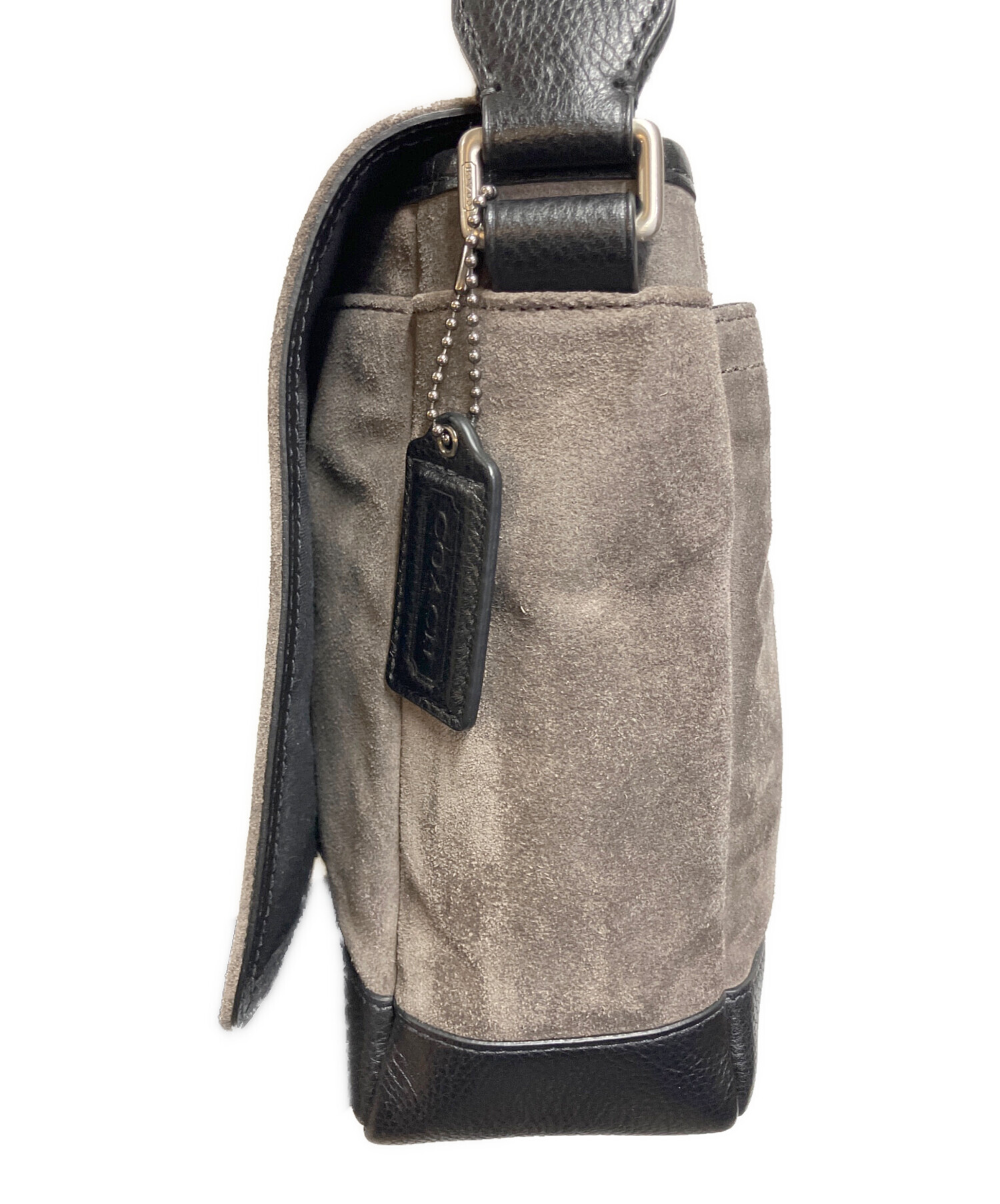 中古・古着通販】COACH (コーチ) メッセンジャーバッグ グレー