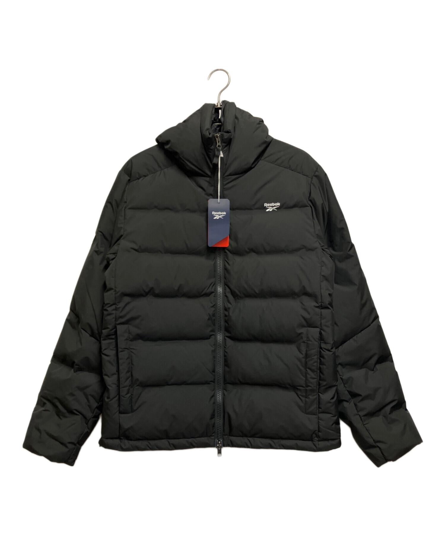   ブラックダウンジャケット Lサイズ 中古・古着通販】REEBOK (リーボック) ダウンジャケット ブラック