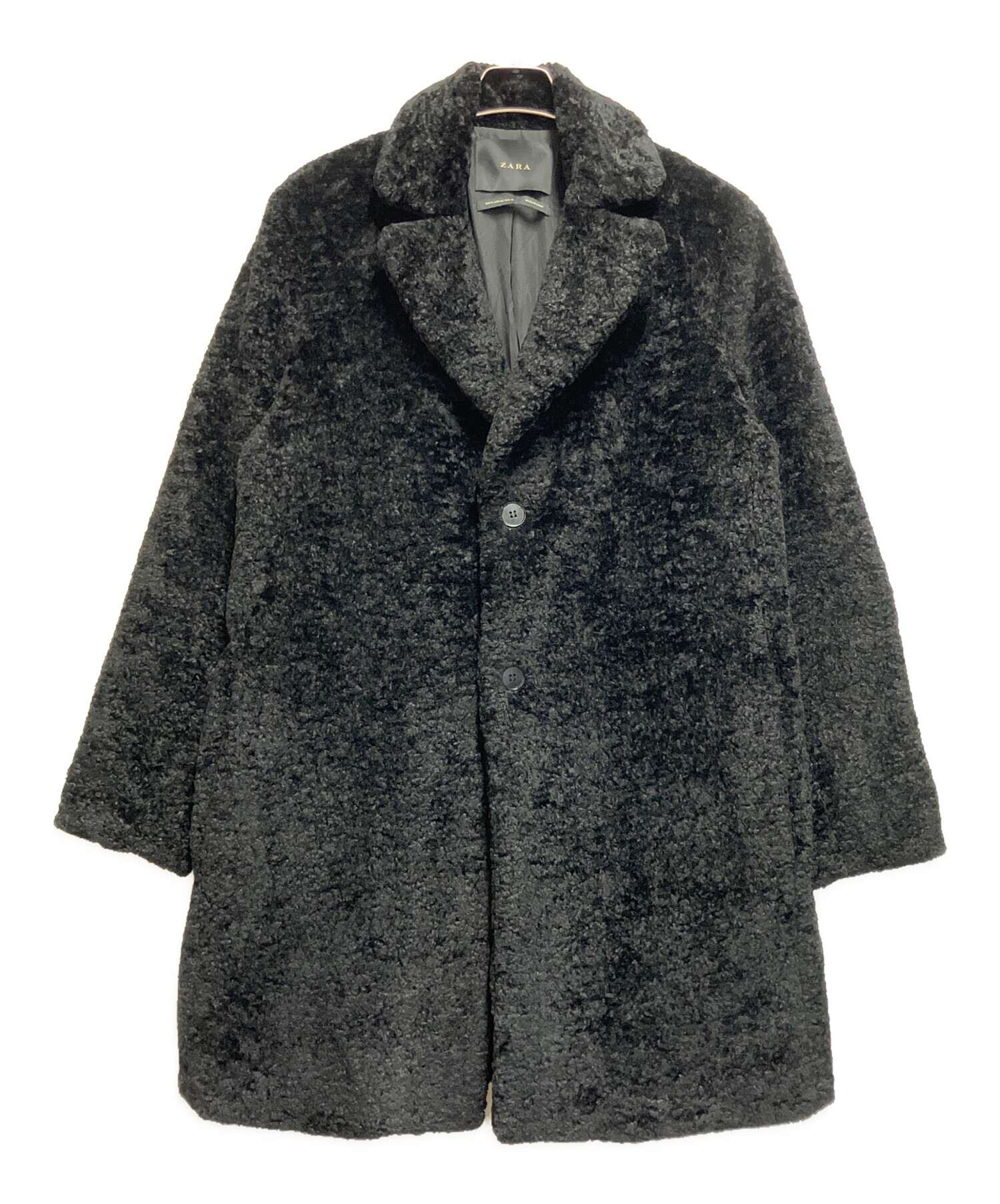 中古・古着通販】ZARA (ザラ) ロングコート ブラック サイズ:SIZE M